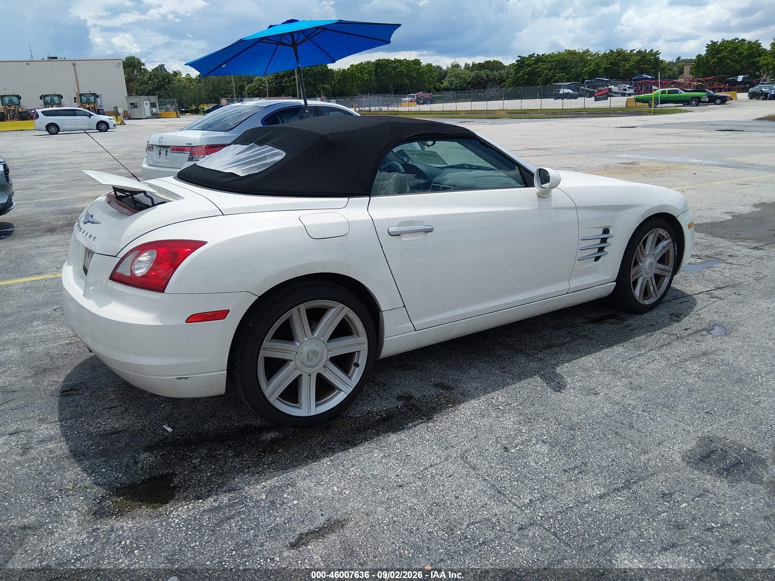 2005 Chrysler Crossfire Limited White vin: 1C3AN65L35X048459
