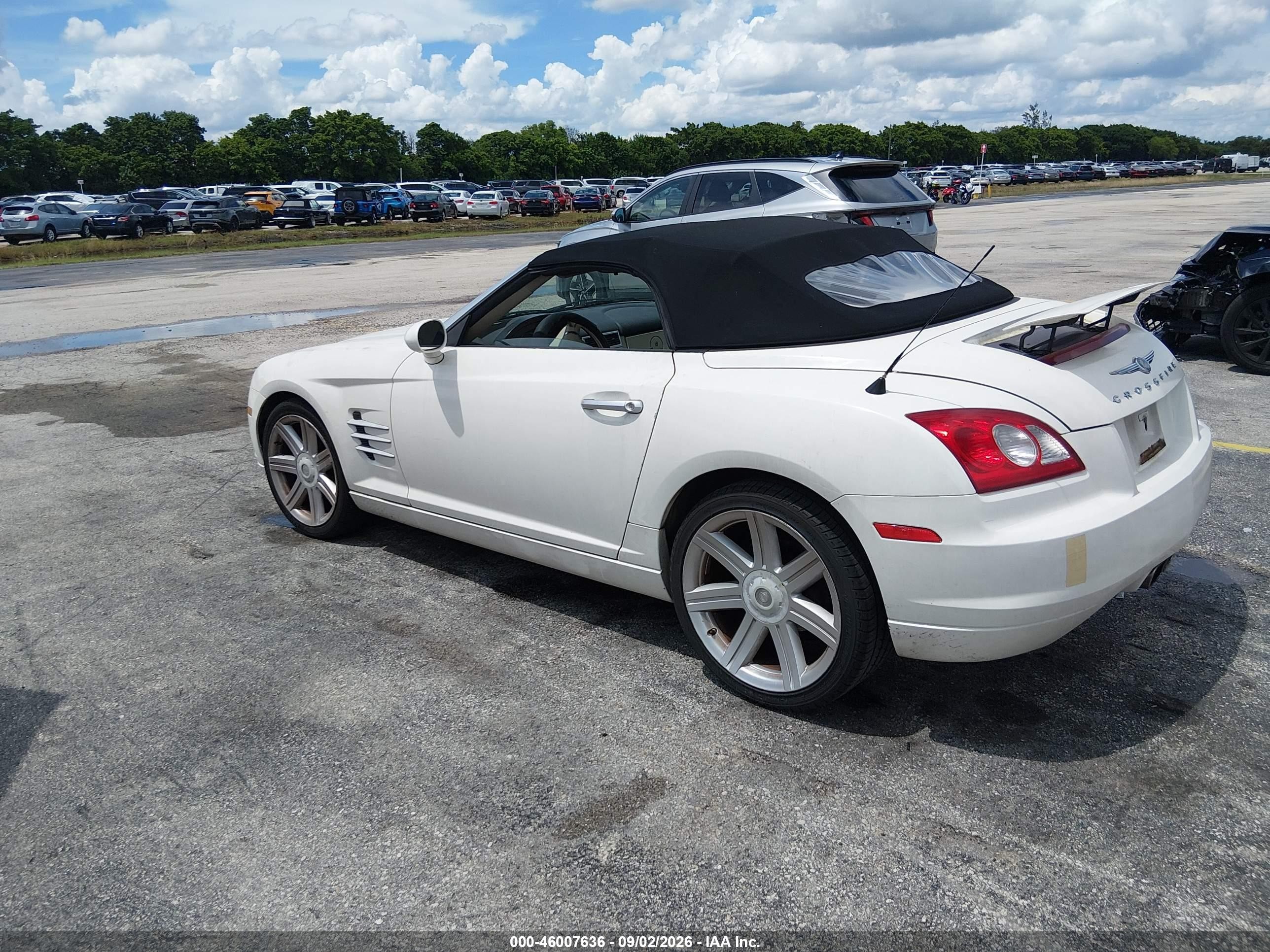 2005 Chrysler Crossfire Limited White vin: 1C3AN65L35X048459