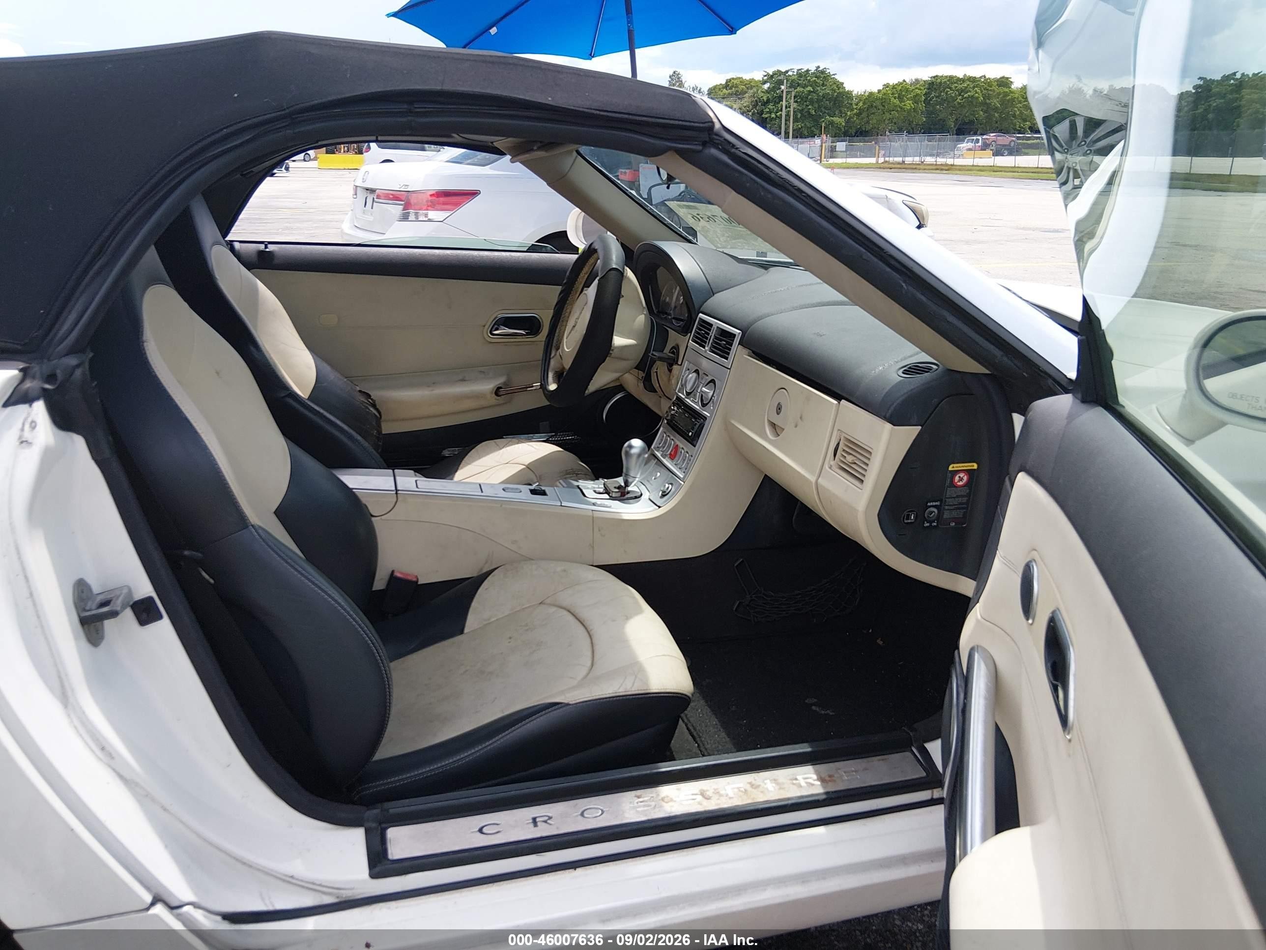 2005 Chrysler Crossfire Limited White vin: 1C3AN65L35X048459