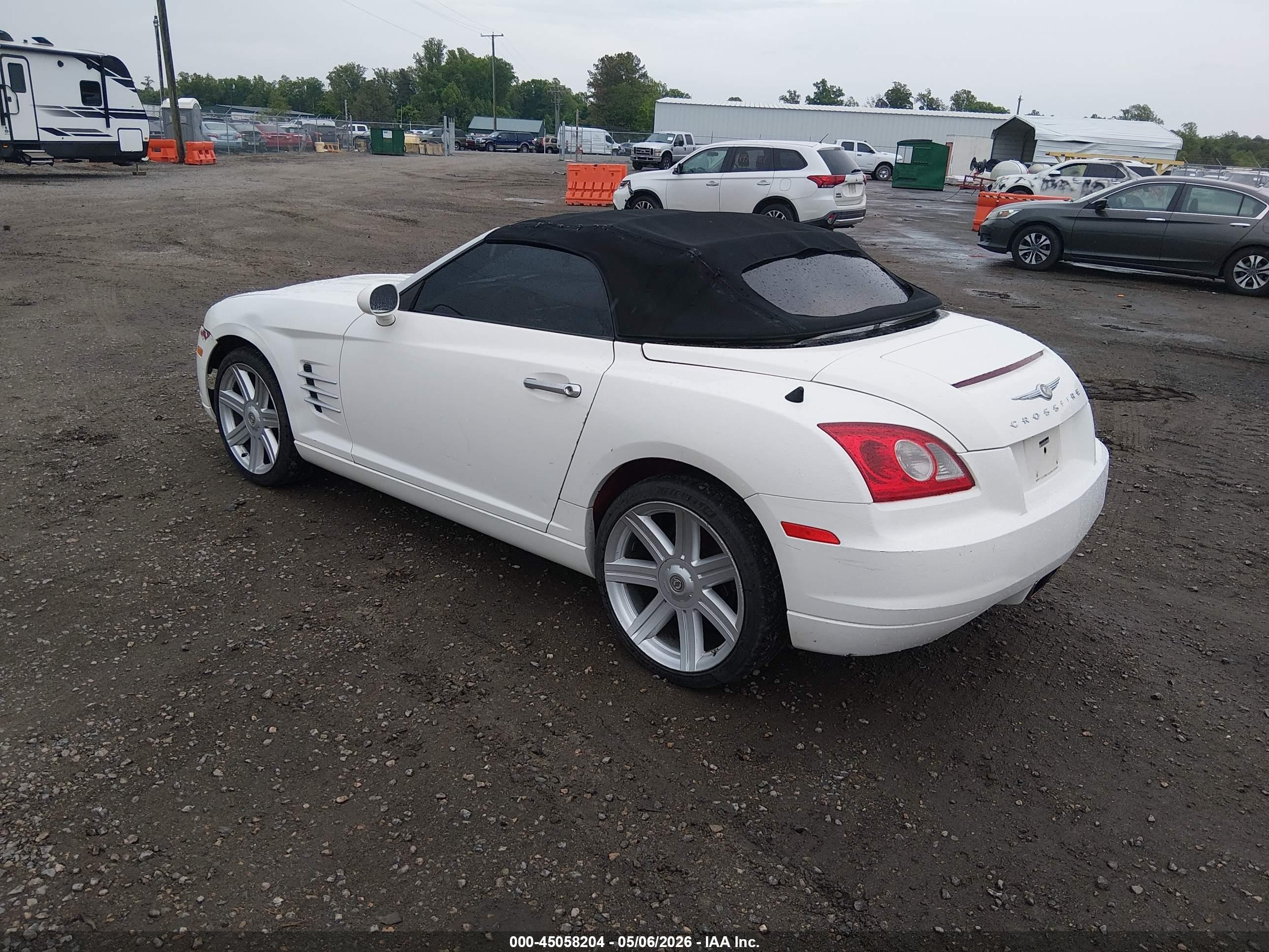 2005 Chrysler Crossfire Limited White vin: 1C3AN65L45X033565