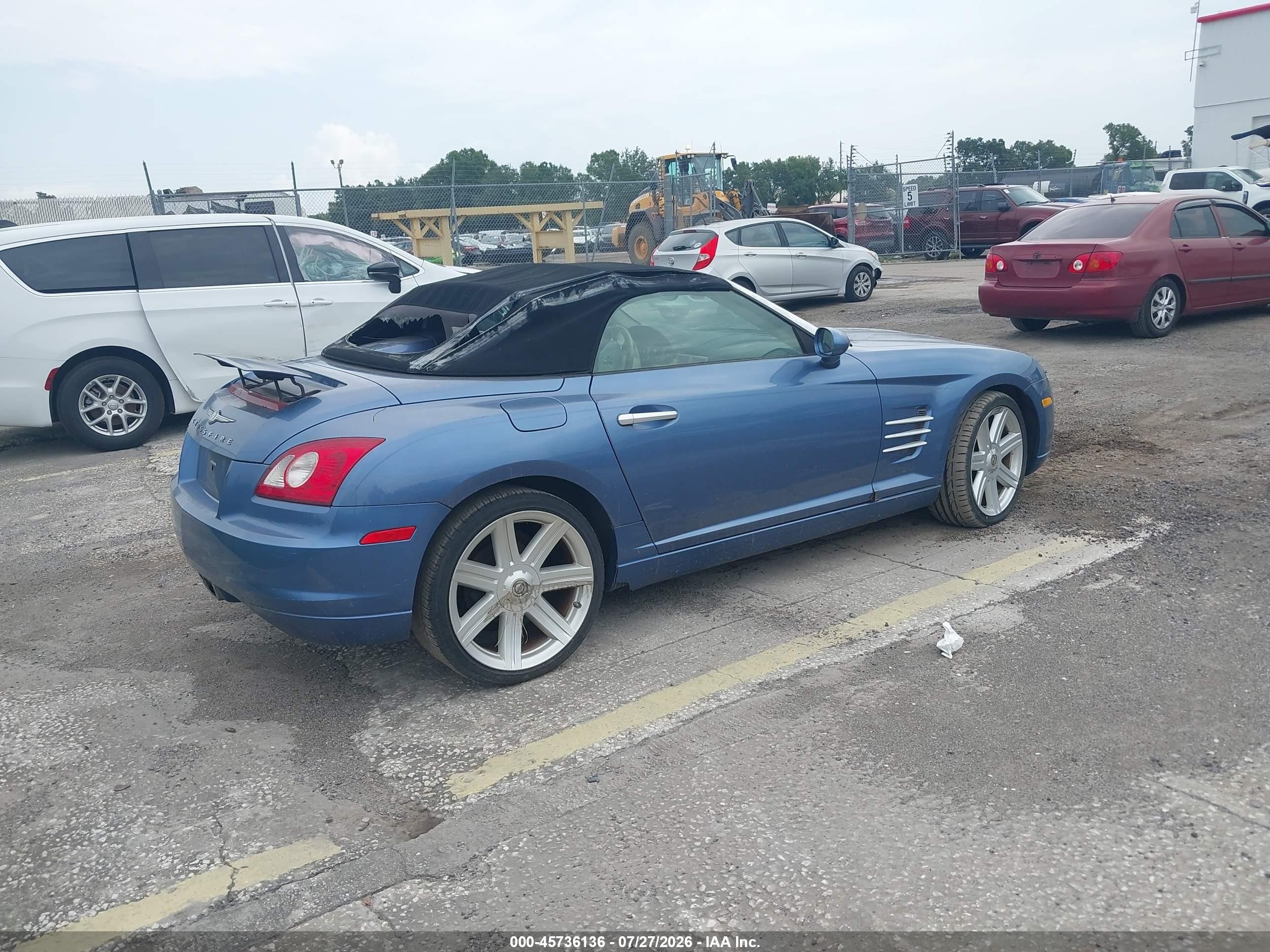 2006 Chrysler Crossfire Limited Blue vin: 1C3AN65L76X062320