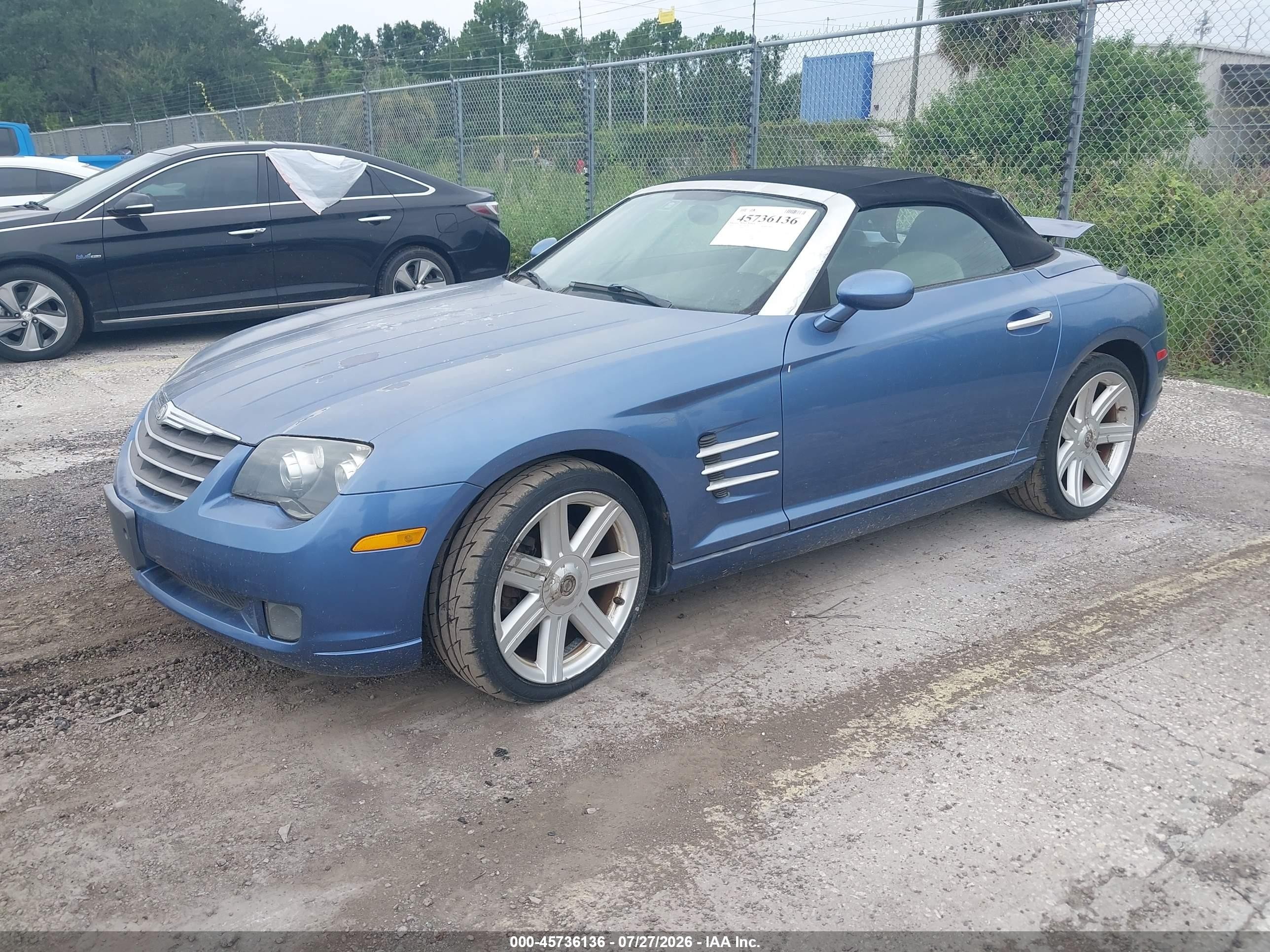 2006 Chrysler Crossfire Limited Blue vin: 1C3AN65L76X062320