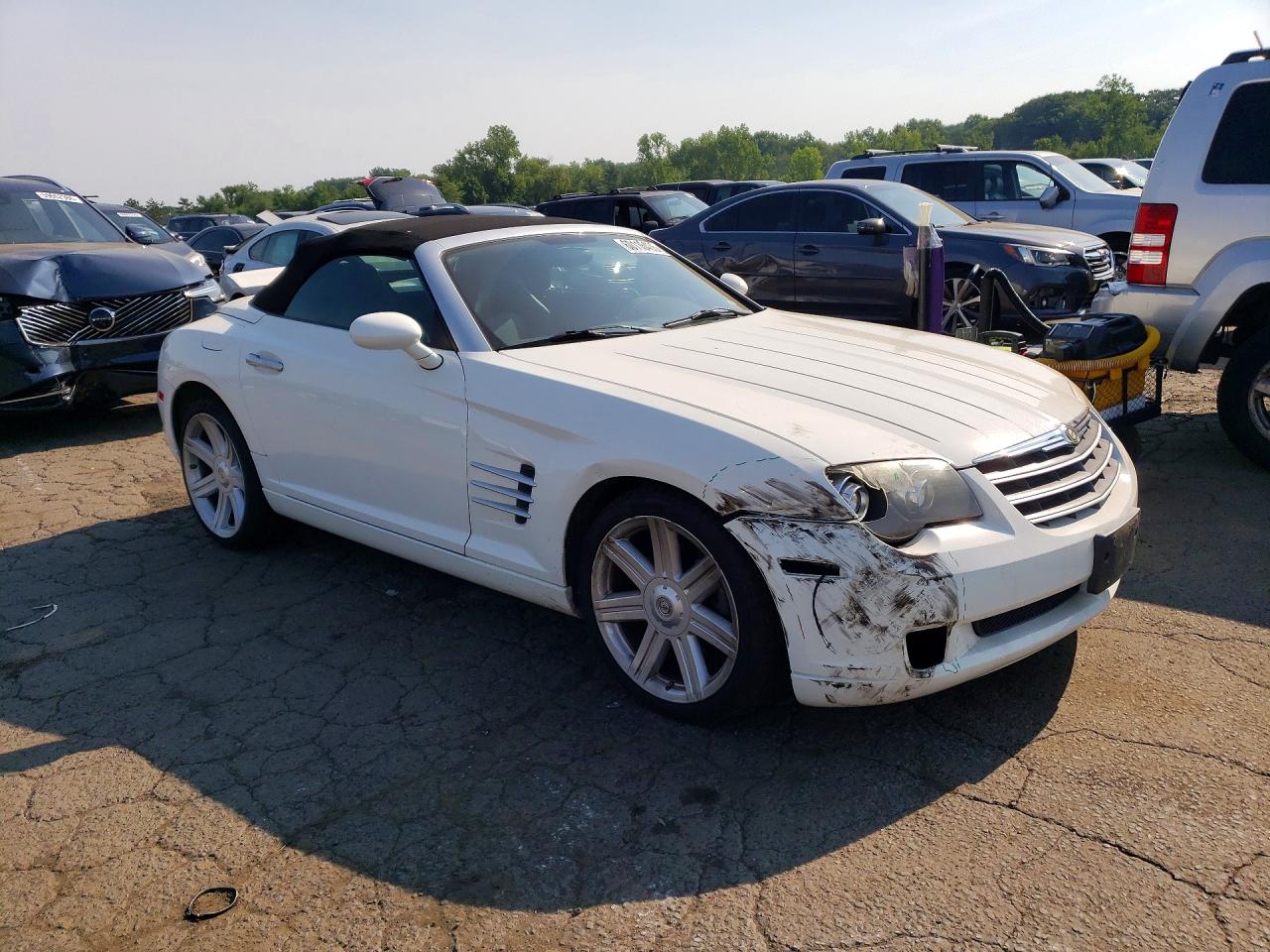 2005 Chrysler Crossfire Limited White vin: 1C3AN65L85X044066