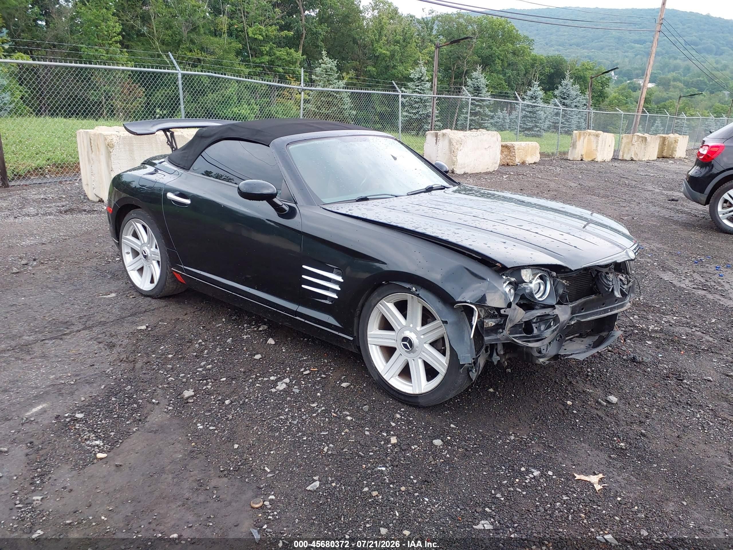 2005 Chrysler Crossfire Limited Black vin: 1C3AN65L85X047405