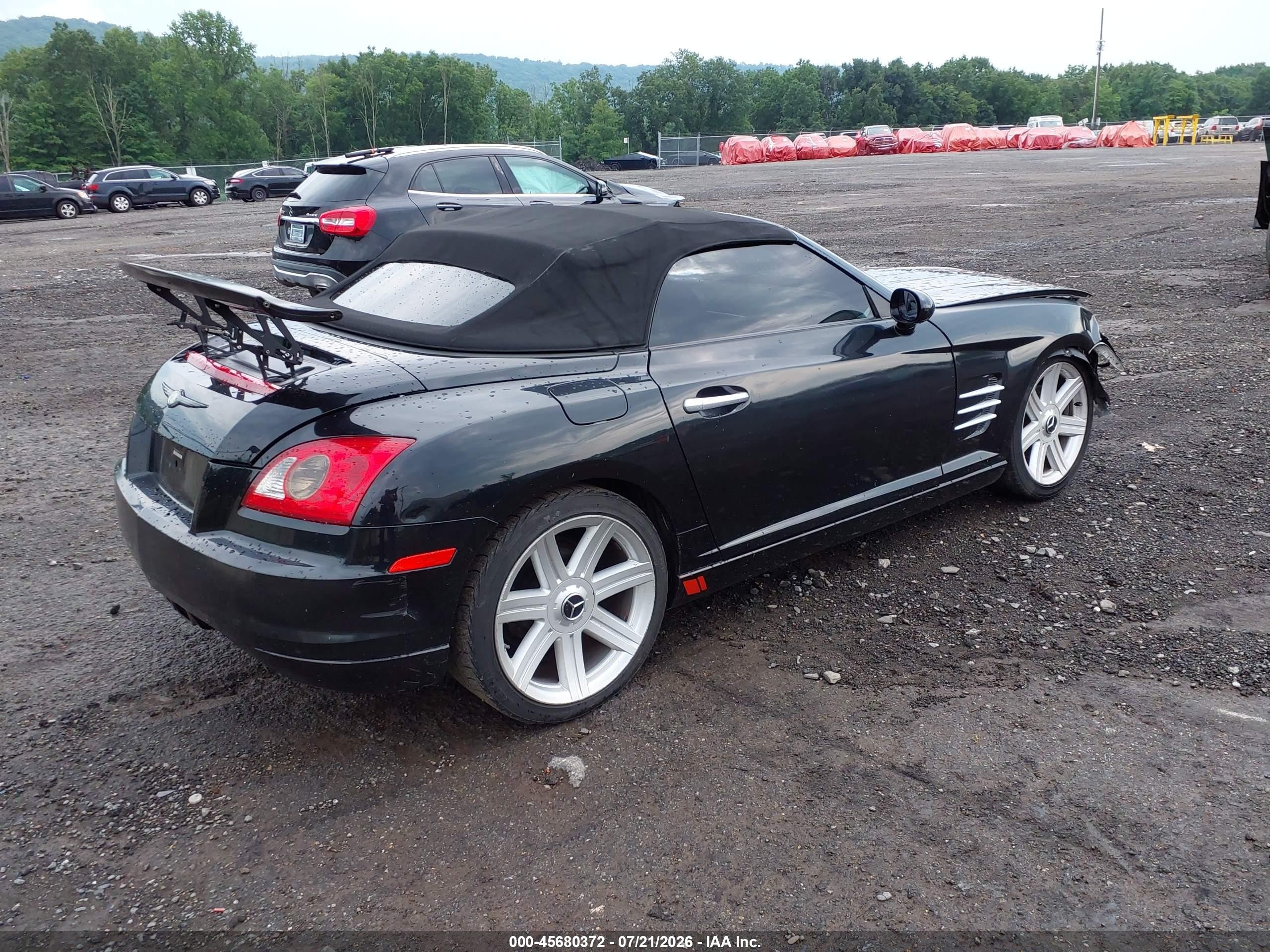 2005 Chrysler Crossfire Limited Black vin: 1C3AN65L85X047405