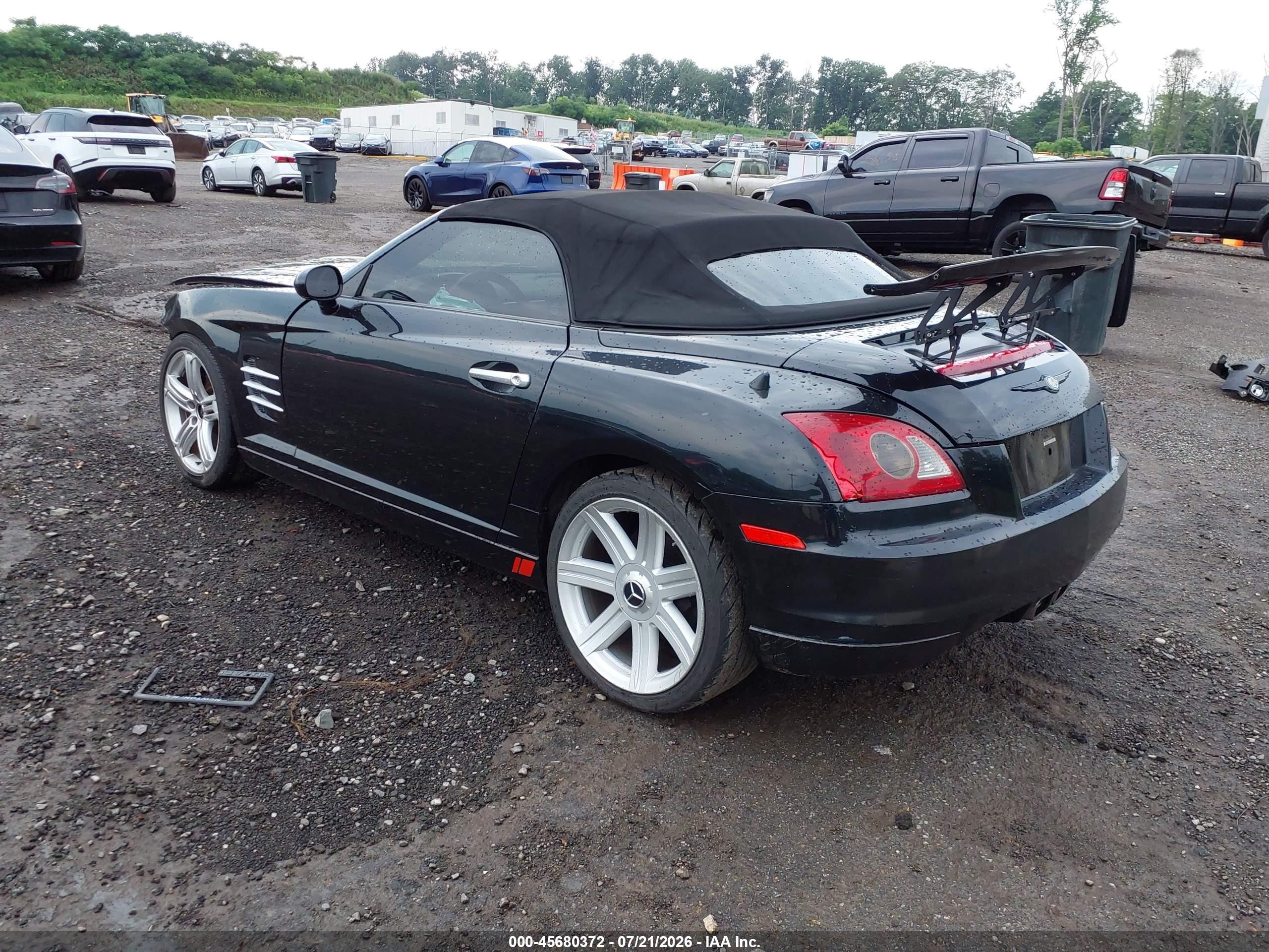 2005 Chrysler Crossfire Limited Black vin: 1C3AN65L85X047405