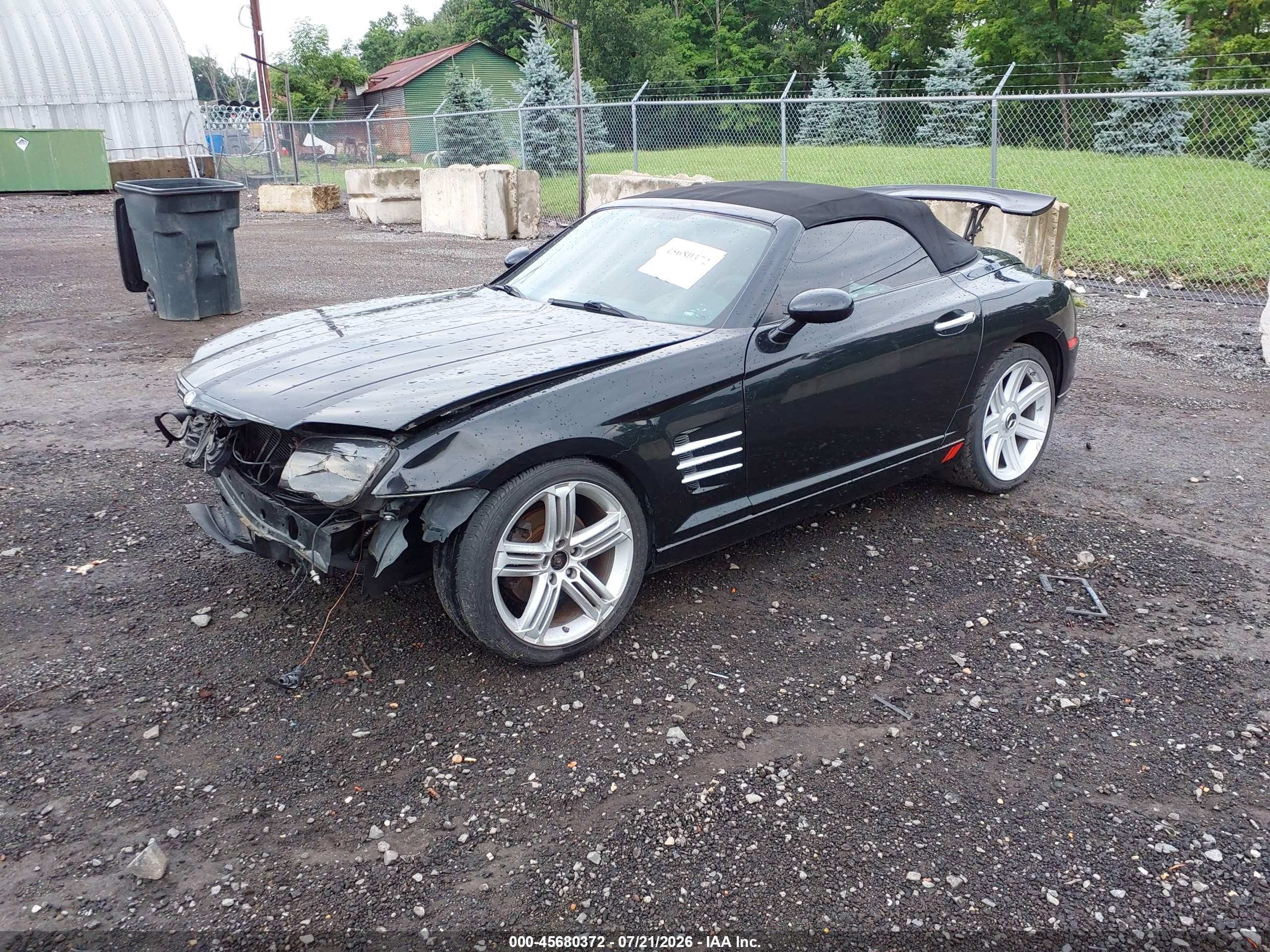 2005 Chrysler Crossfire Limited Black vin: 1C3AN65L85X047405