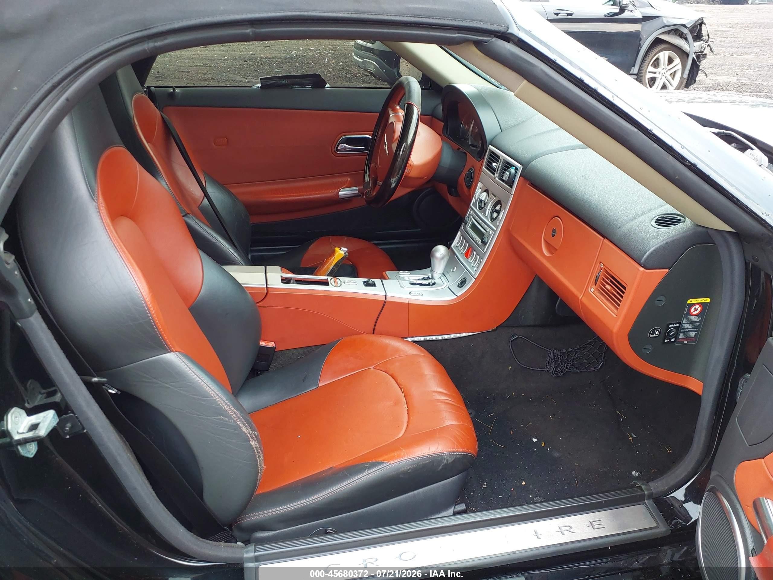 2005 Chrysler Crossfire Limited Black vin: 1C3AN65L85X047405