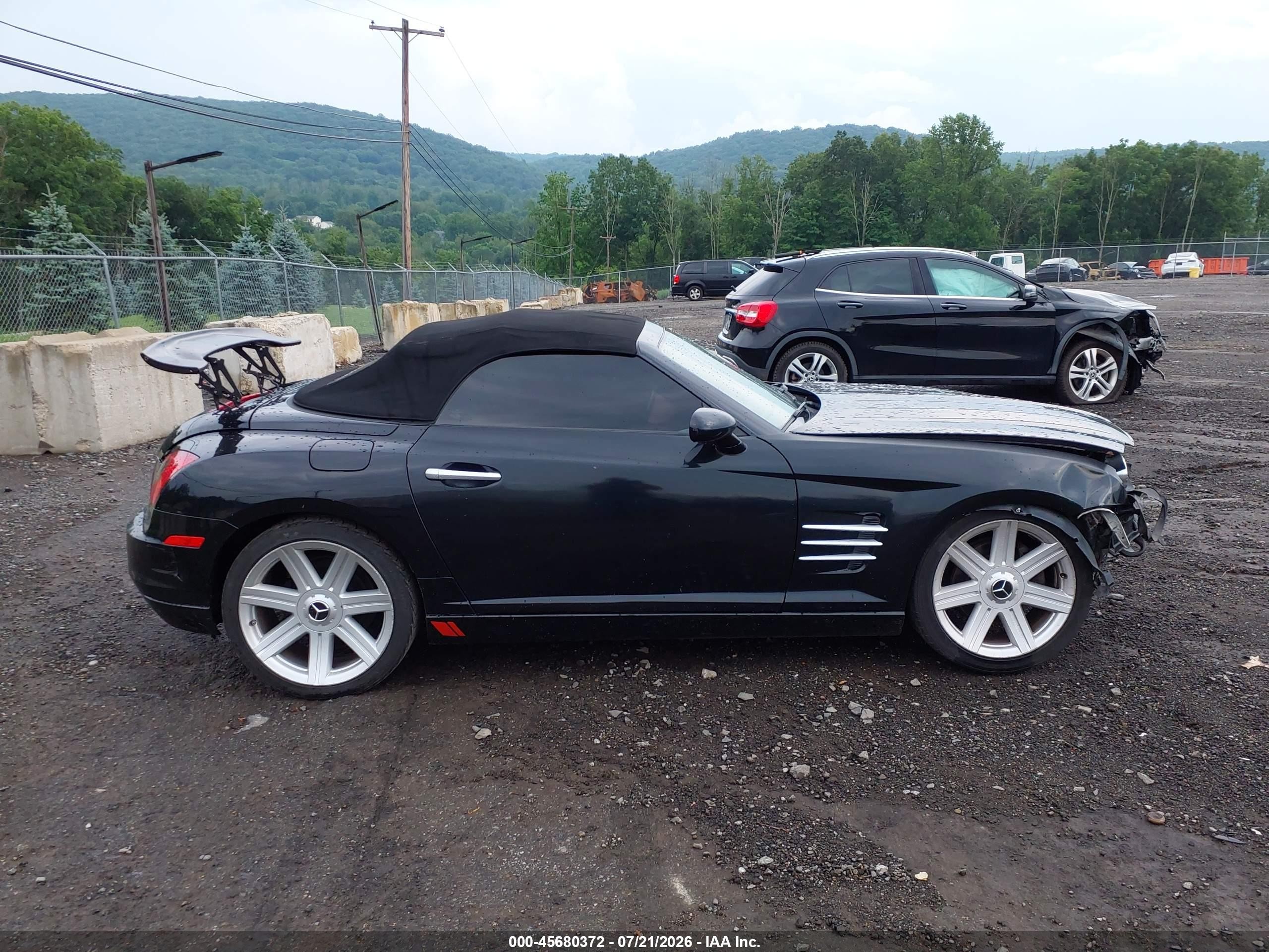 2005 Chrysler Crossfire Limited Black vin: 1C3AN65L85X047405