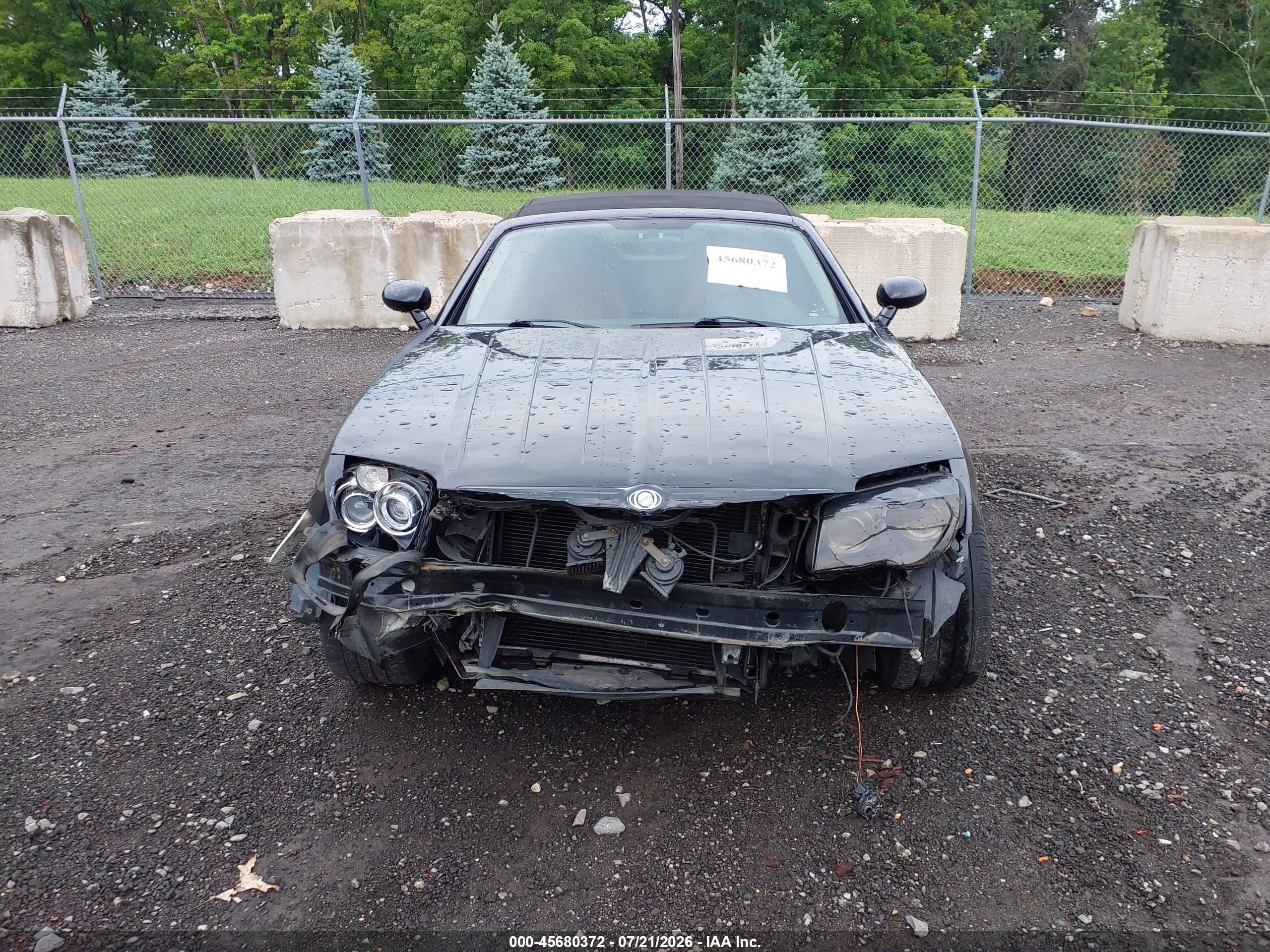 2005 Chrysler Crossfire Limited Black vin: 1C3AN65L85X047405