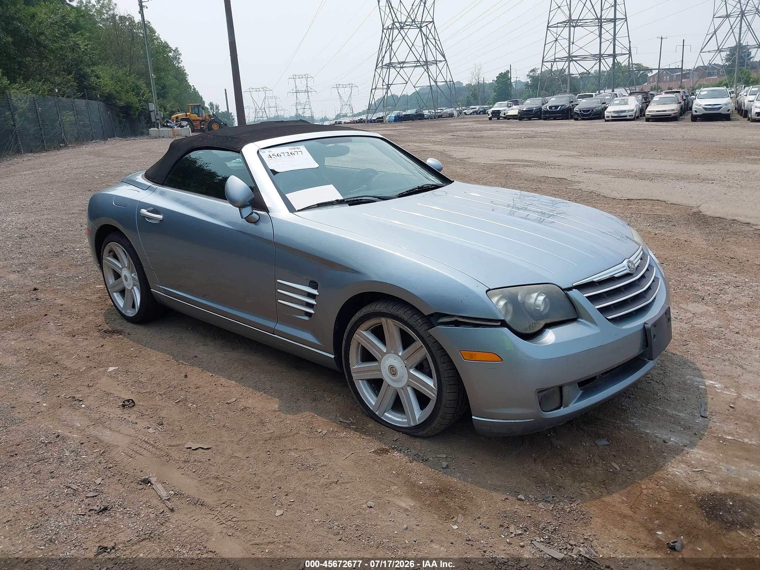 2005 Chrysler Crossfire Limited Blue vin: 1C3AN65L85X058310