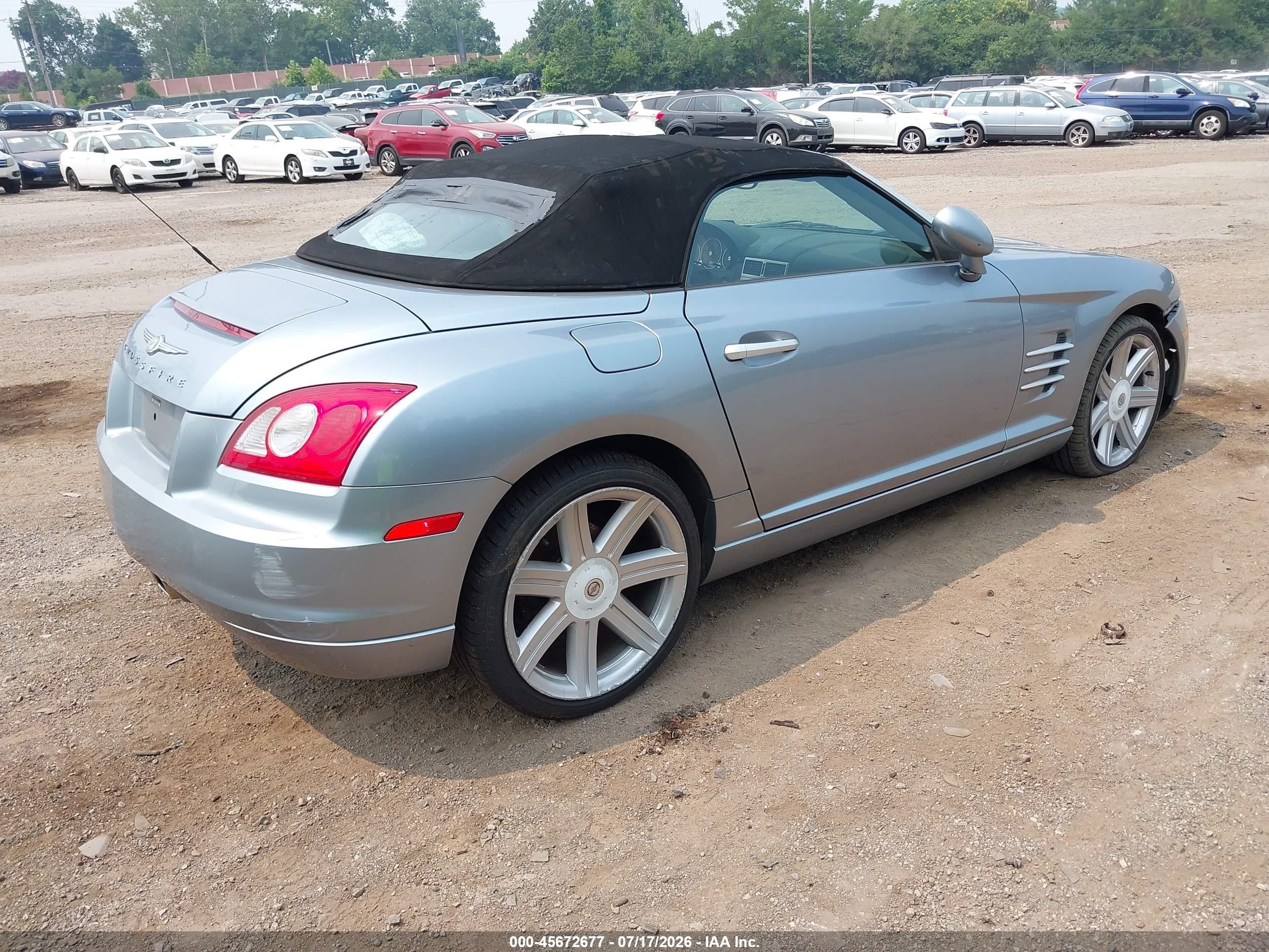 2005 Chrysler Crossfire Limited Blue vin: 1C3AN65L85X058310