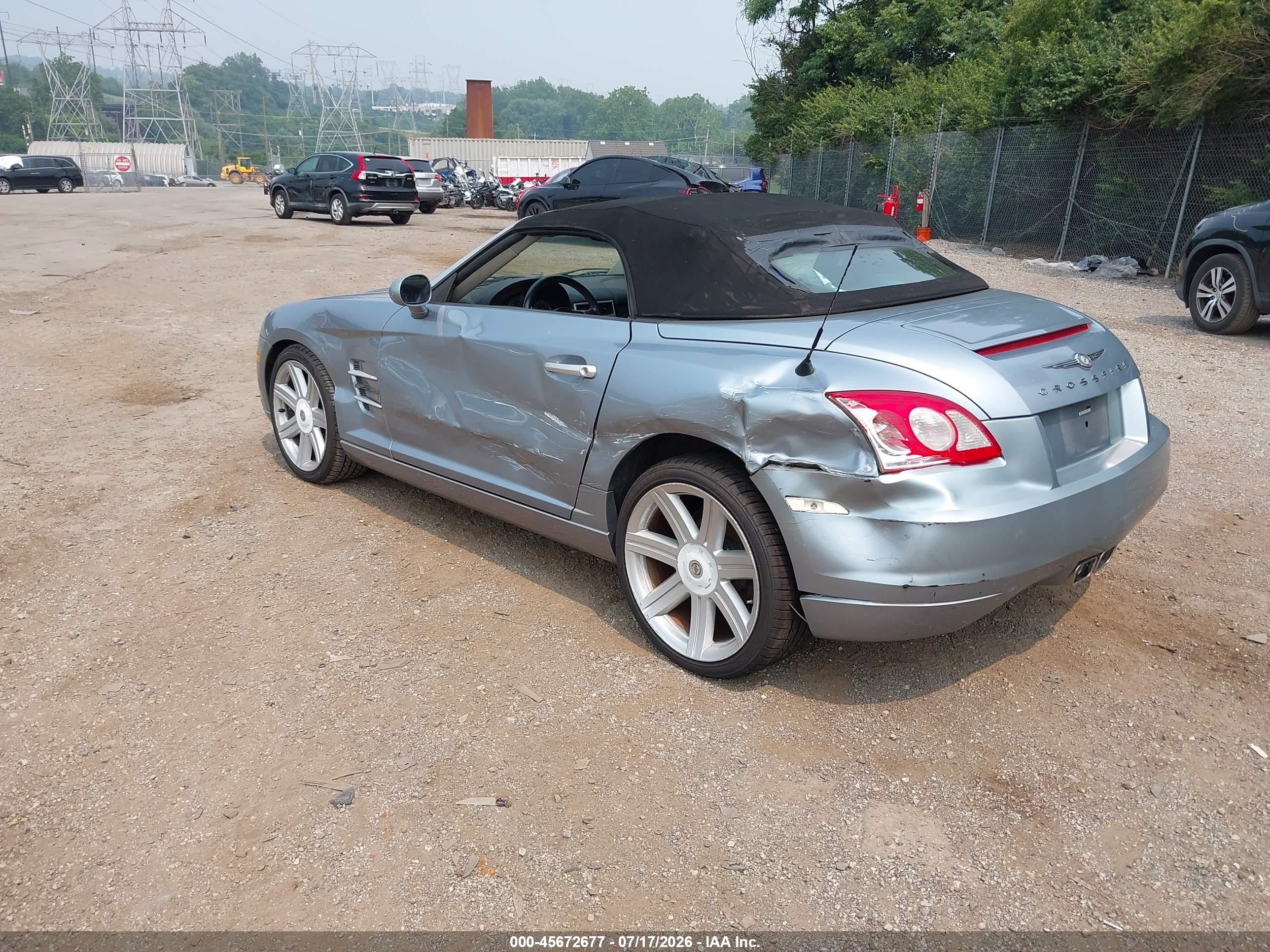 2005 Chrysler Crossfire Limited Blue vin: 1C3AN65L85X058310