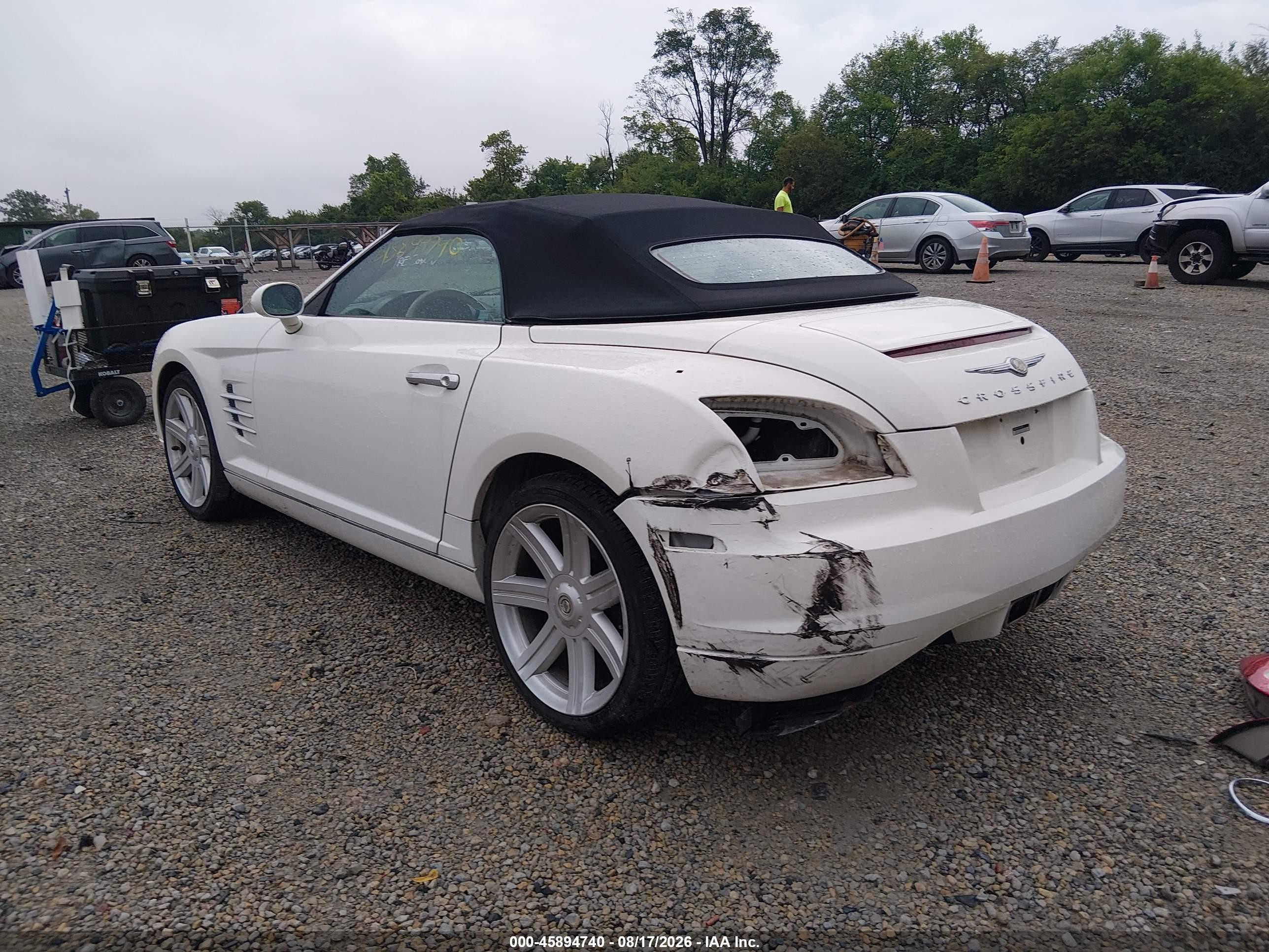 2005 Chrysler Crossfire Limited White vin: 1C3AN65L95X045436