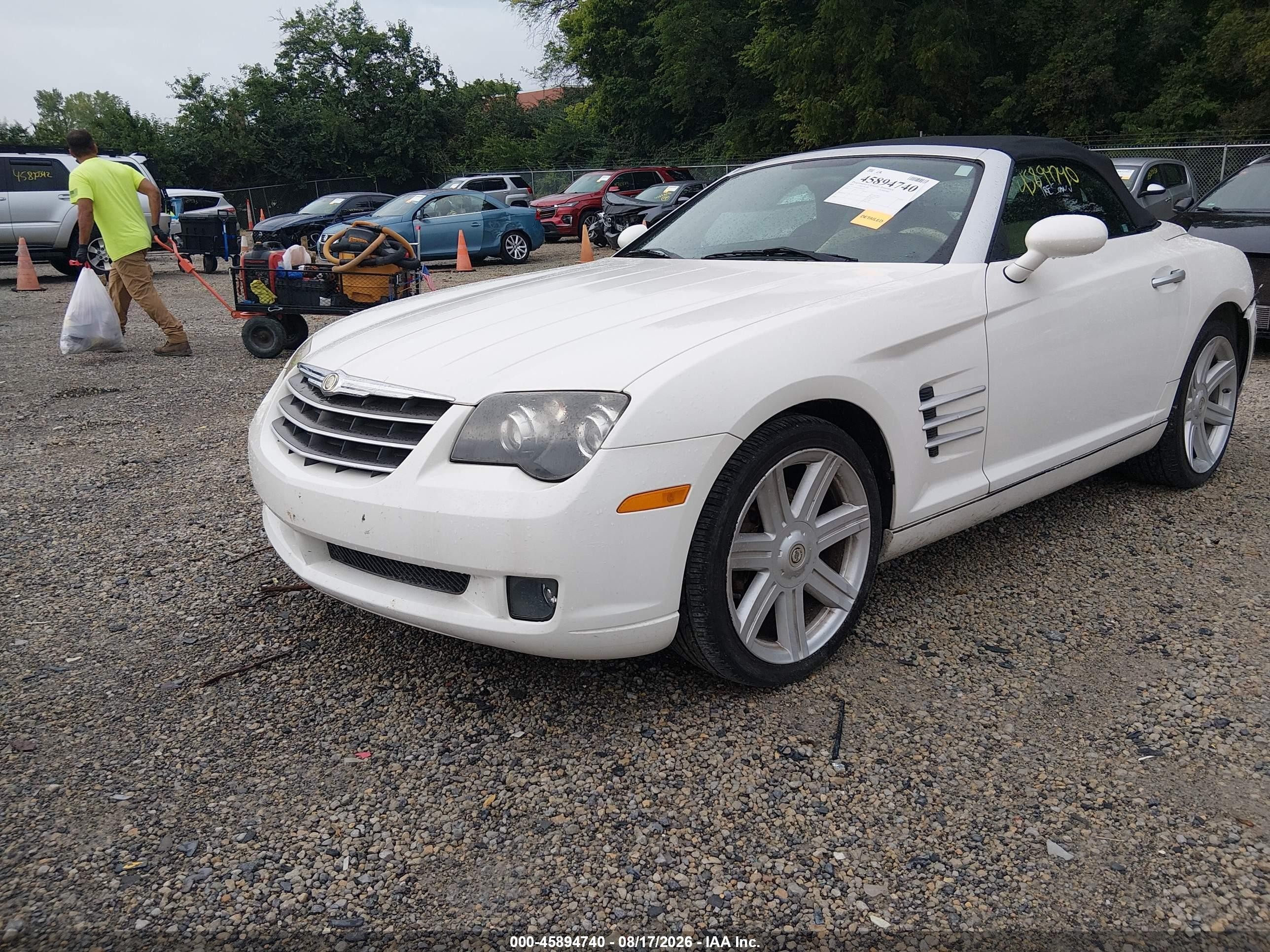 2005 Chrysler Crossfire Limited White vin: 1C3AN65L95X045436