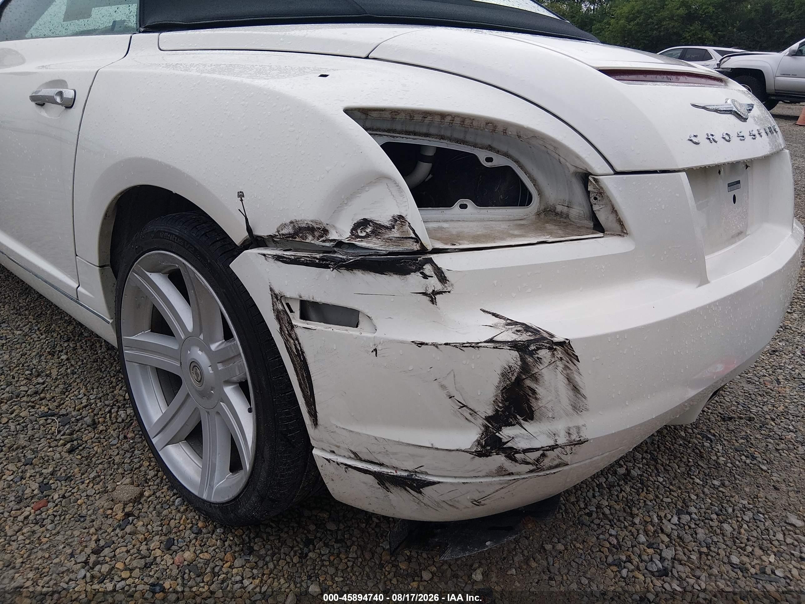 2005 Chrysler Crossfire Limited White vin: 1C3AN65L95X045436