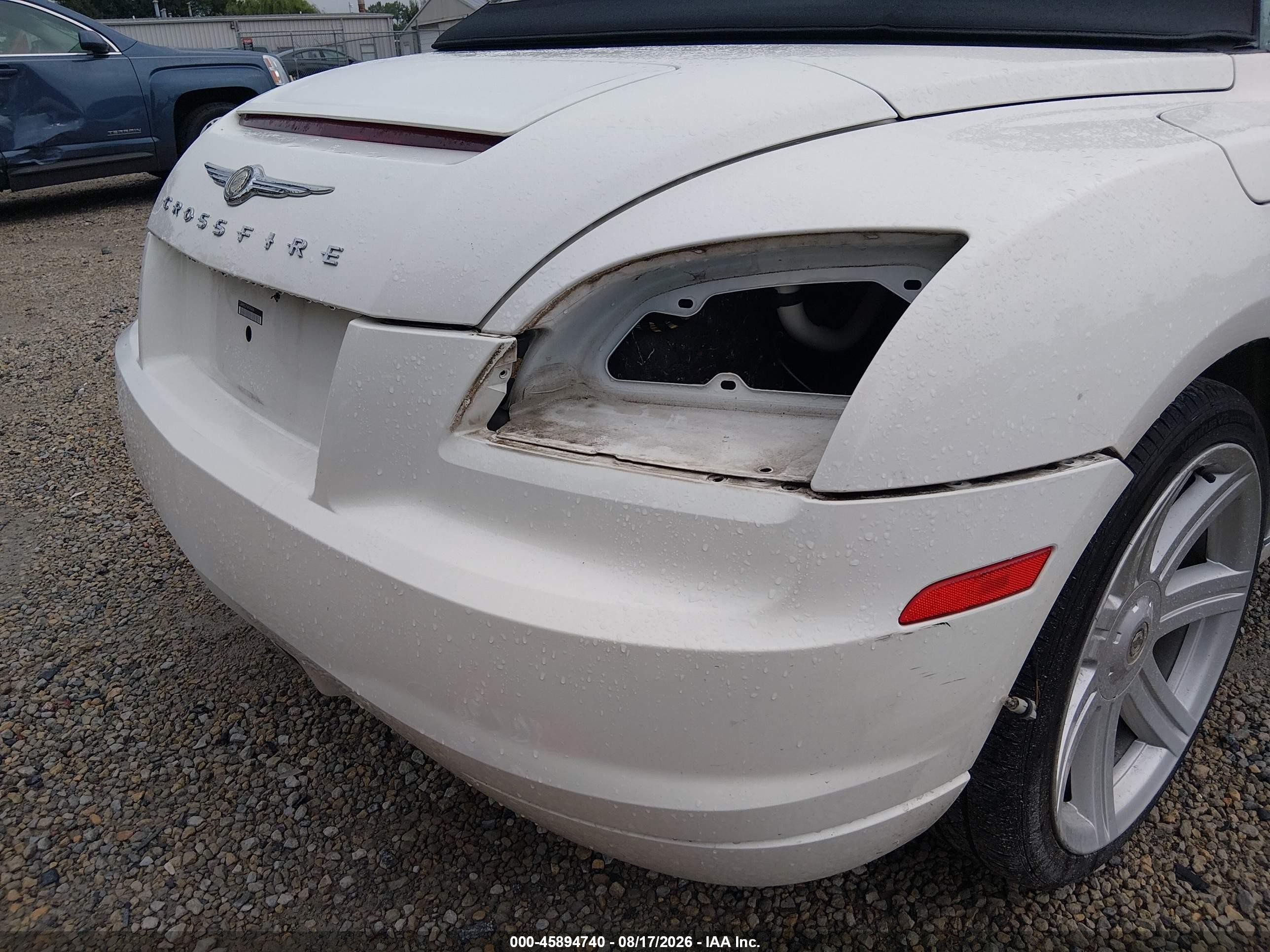 2005 Chrysler Crossfire Limited White vin: 1C3AN65L95X045436