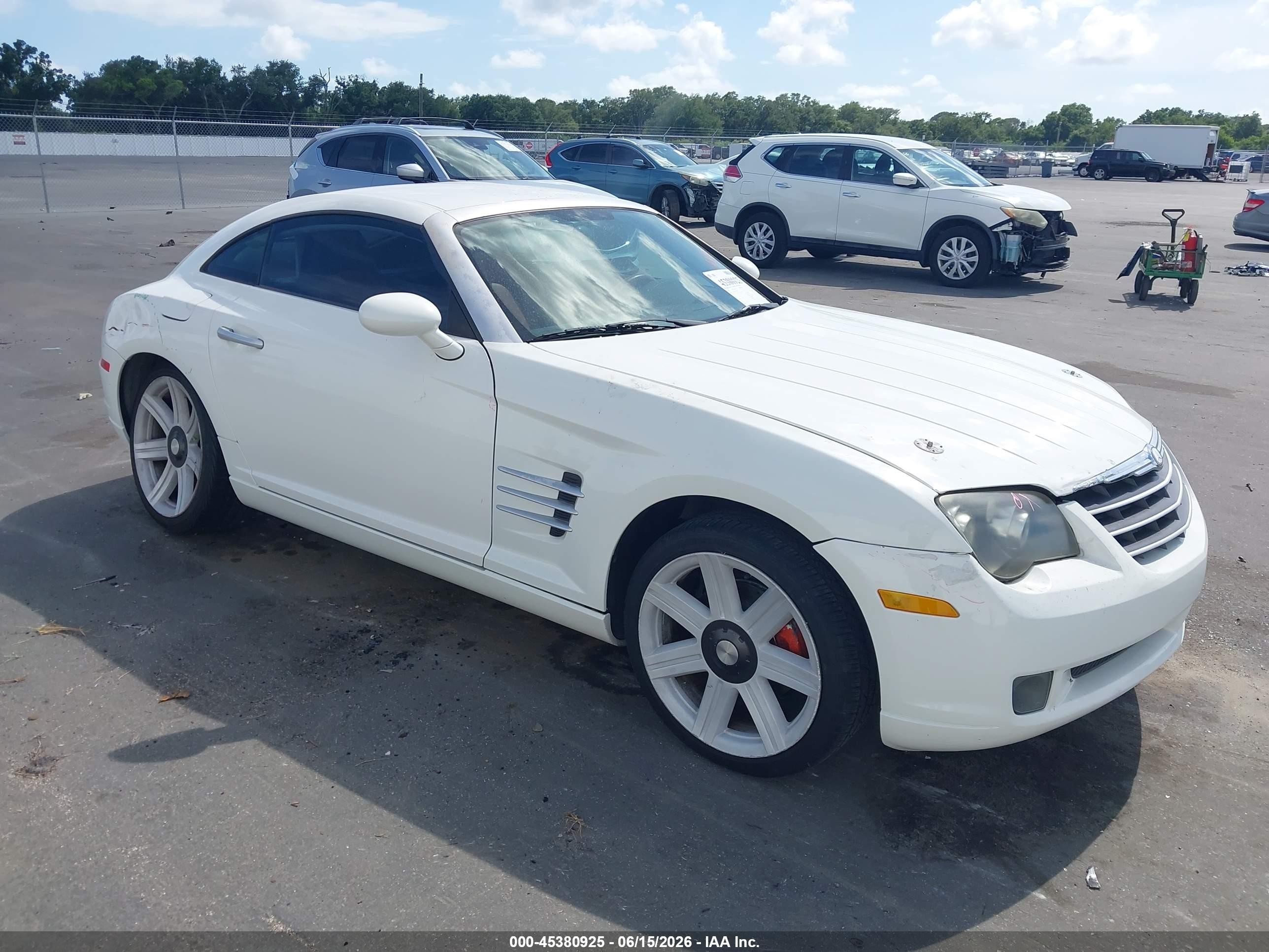 2004 Chrysler Crossfire   White vin: 1C3AN69L04X016481