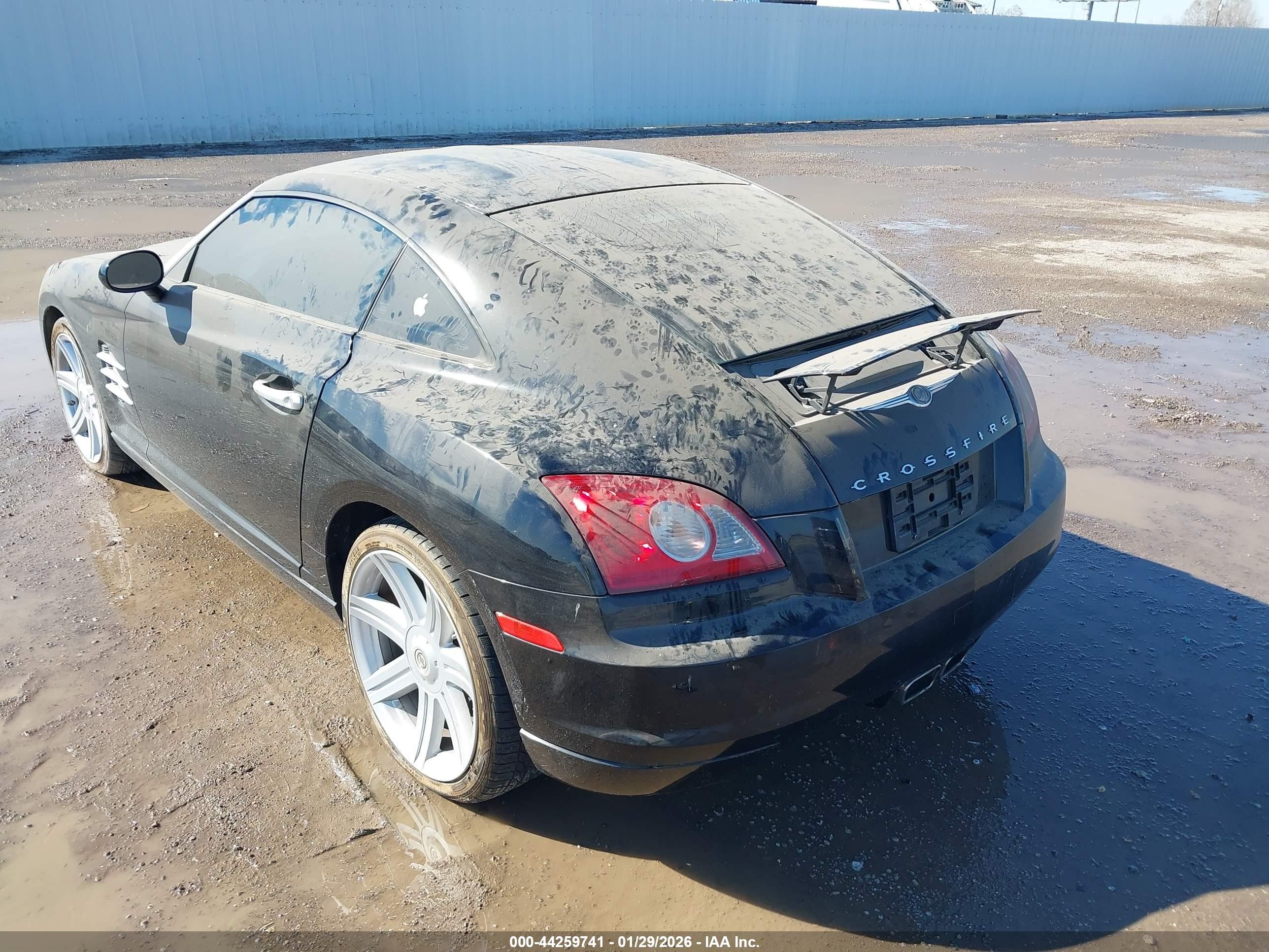 2004 Chrysler Crossfire   Black vin: 1C3AN69L14X001326