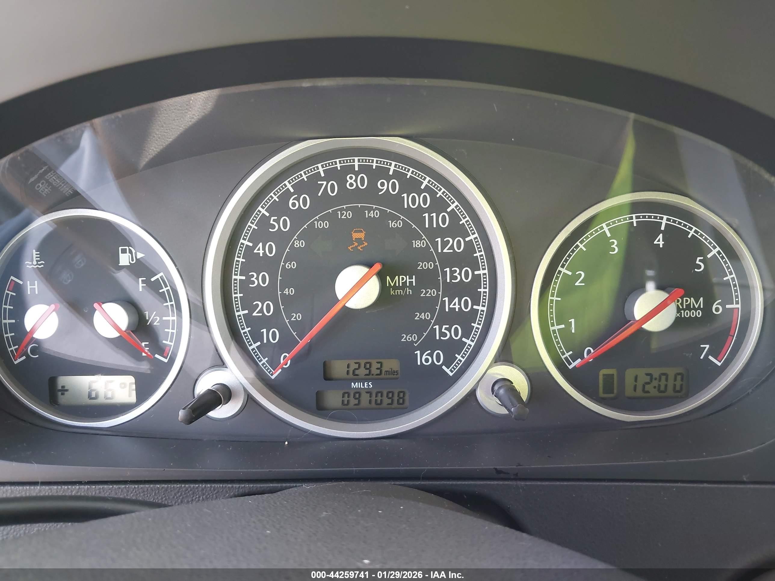 2004 Chrysler Crossfire   Black vin: 1C3AN69L14X001326