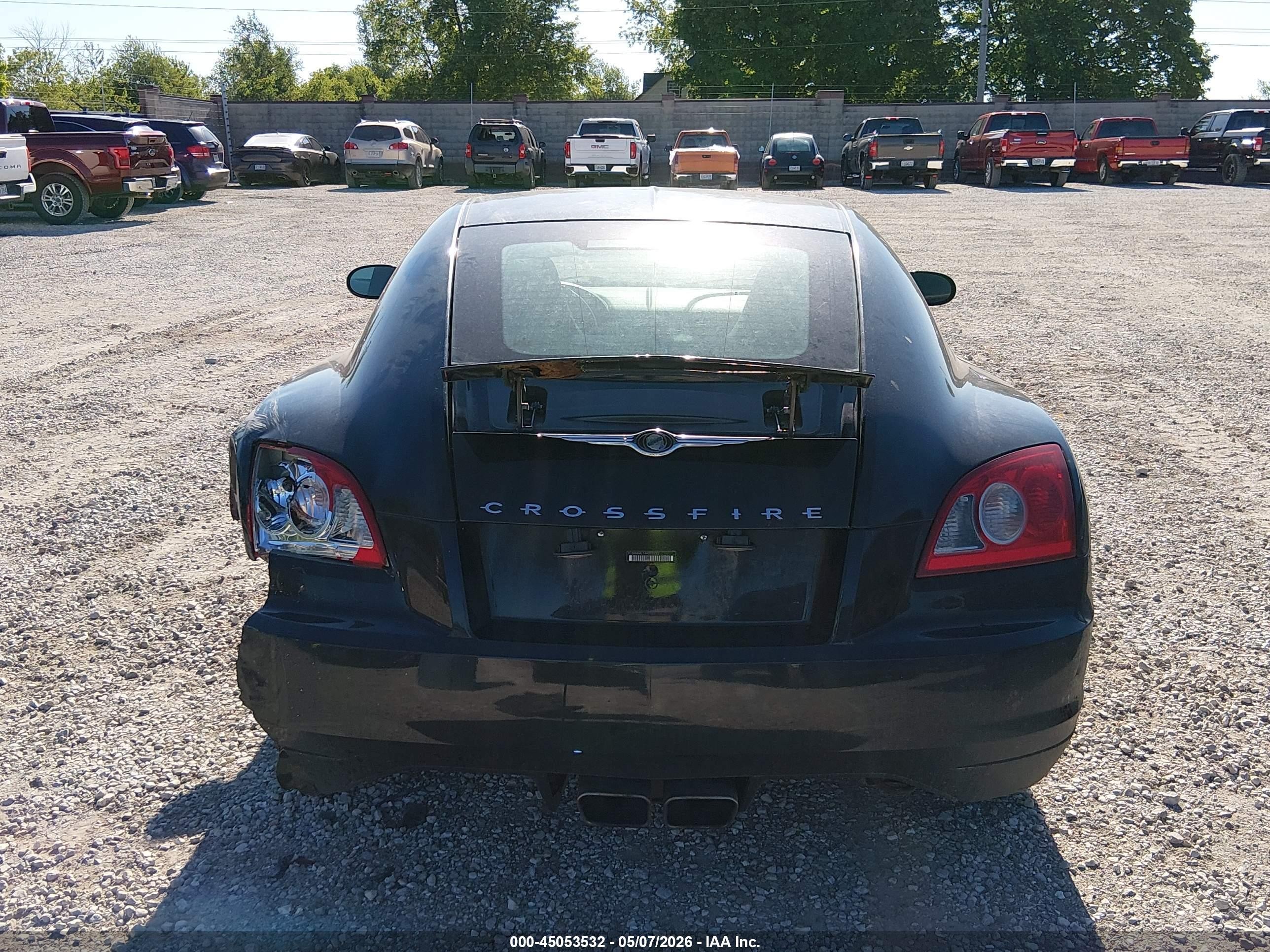 2004 Chrysler Crossfire   Black vin: 1C3AN69L14X002282