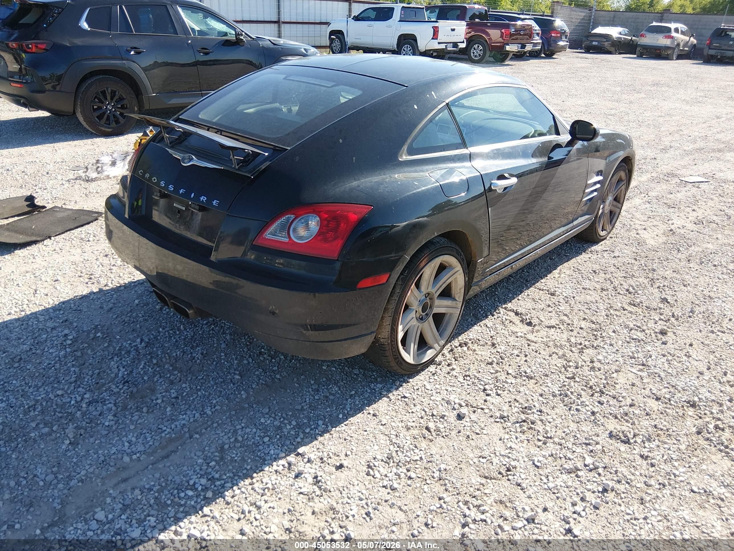 2004 Chrysler Crossfire   Black vin: 1C3AN69L14X002282