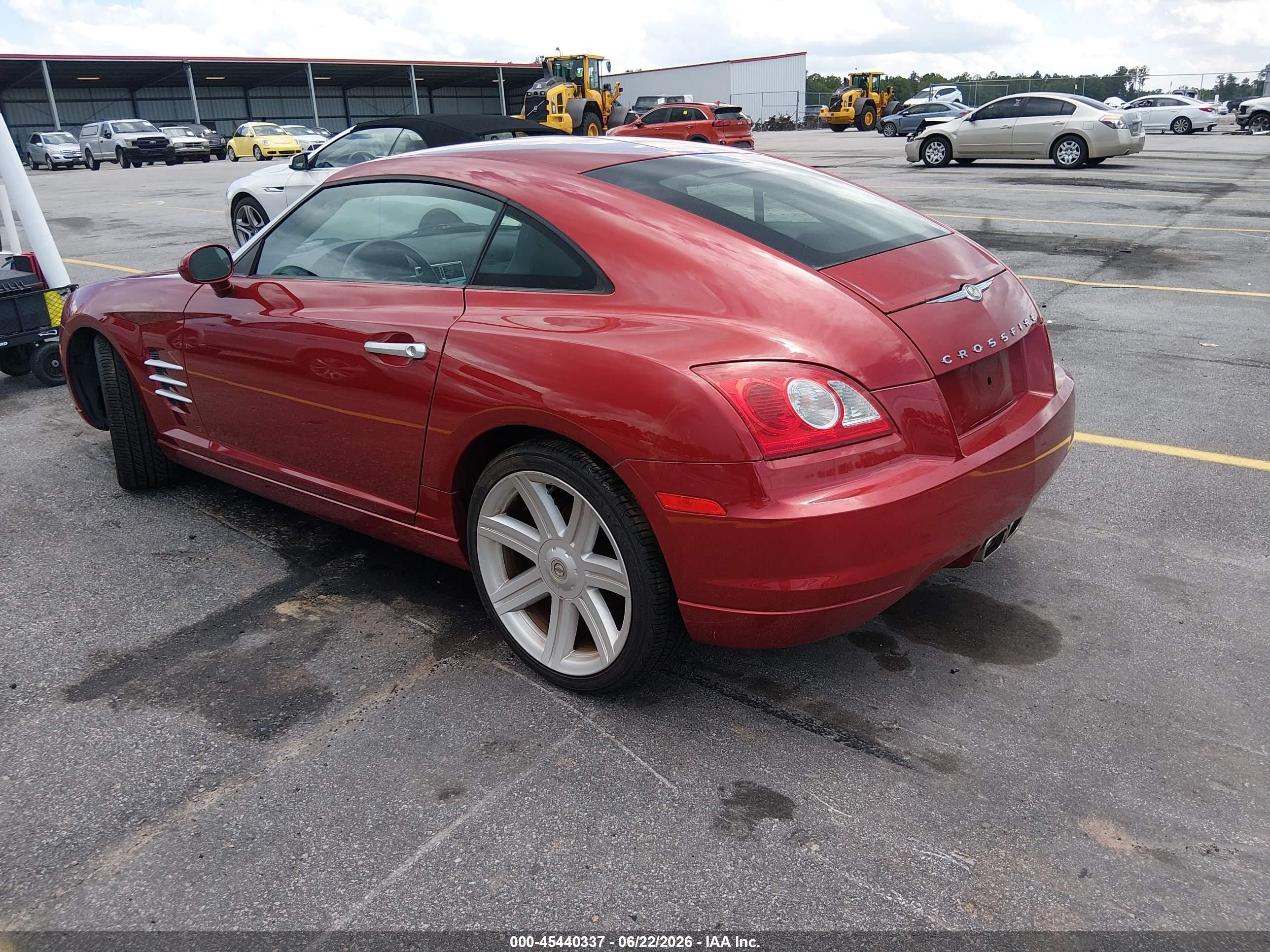2004 Chrysler Crossfire   Red vin: 1C3AN69L14X003173