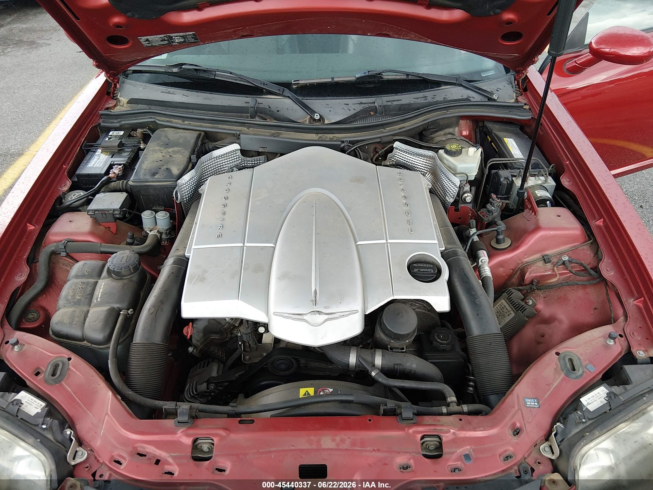 2004 Chrysler Crossfire   Red vin: 1C3AN69L14X003173