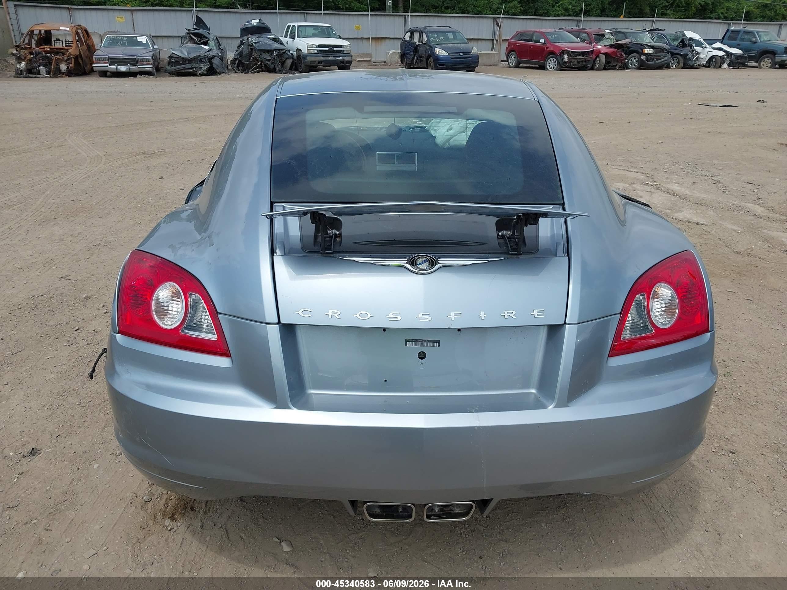 2004 Chrysler Crossfire   Silver vin: 1C3AN69L24X002680