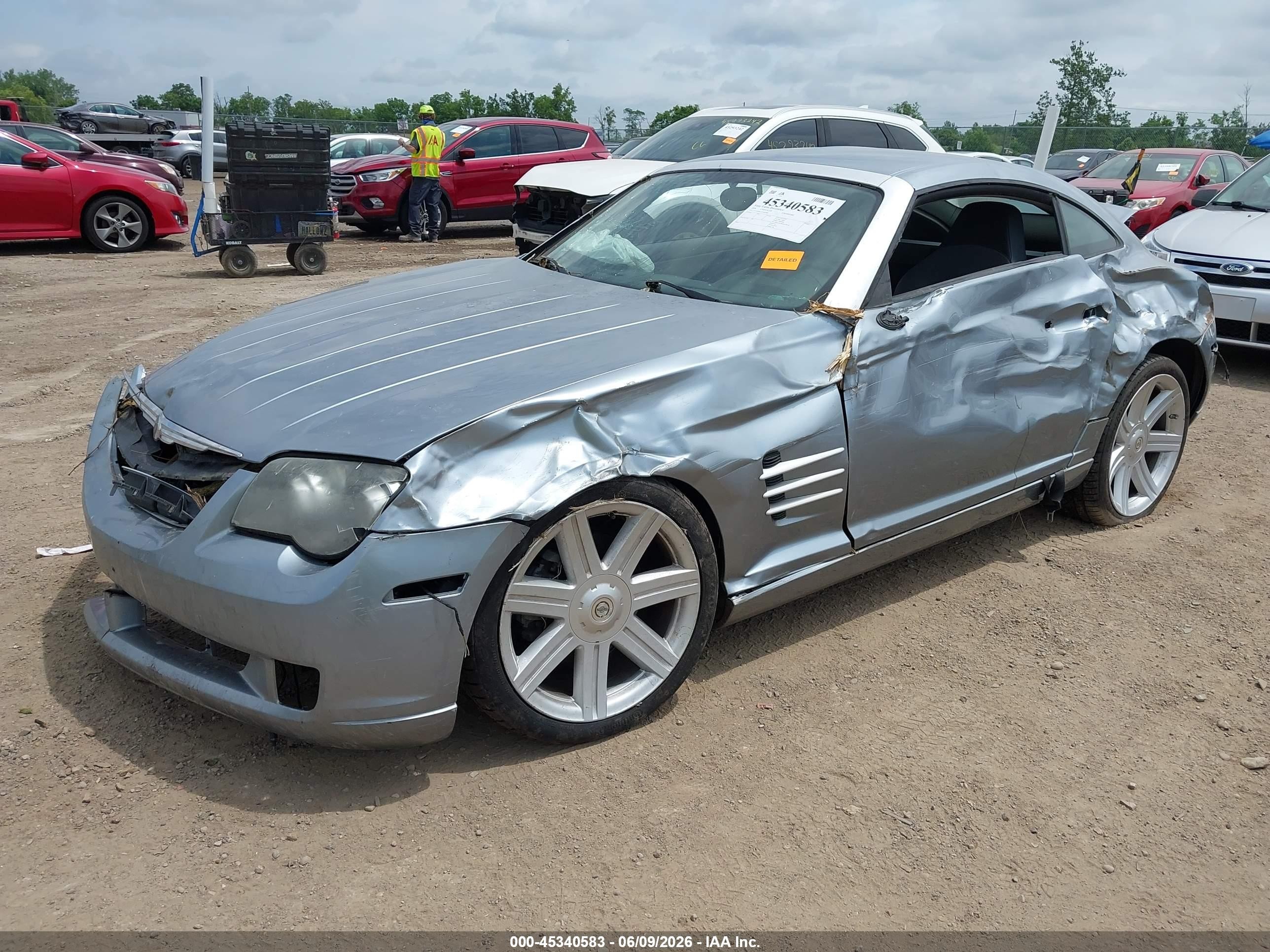 2004 Chrysler Crossfire   Silver vin: 1C3AN69L24X002680