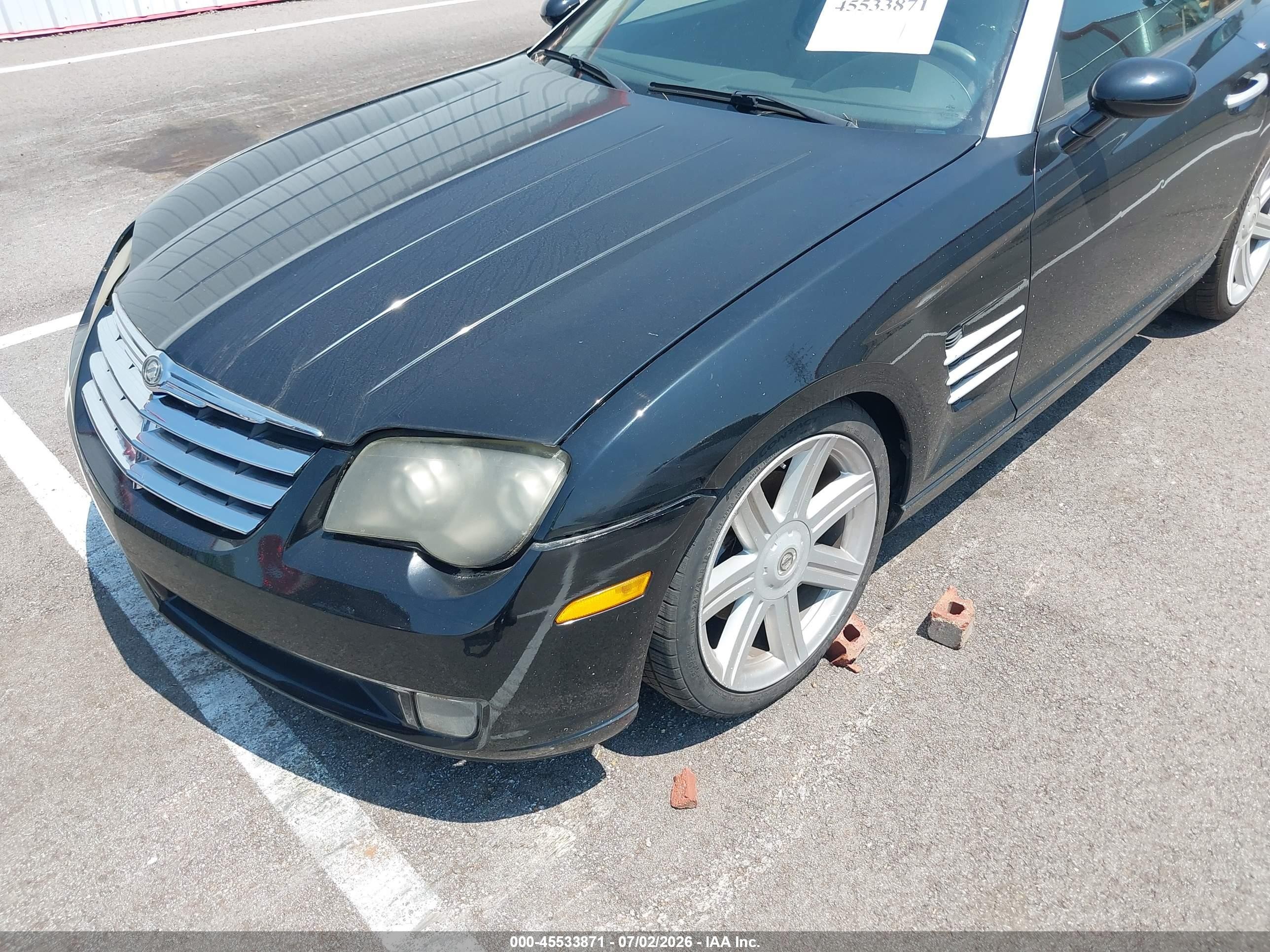 2004 Chrysler Crossfire   Black vin: 1C3AN69L24X024291