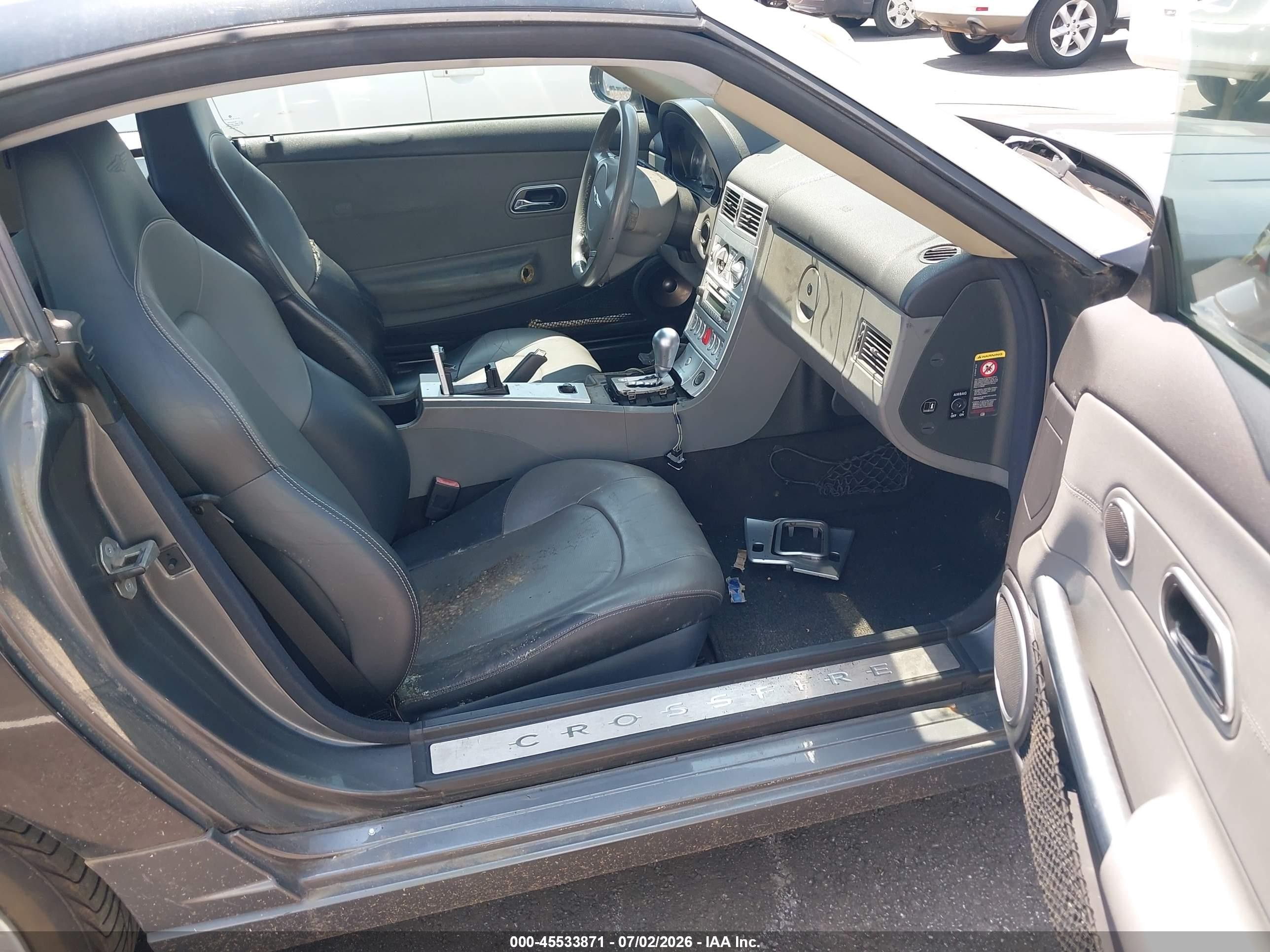 2004 Chrysler Crossfire   Black vin: 1C3AN69L24X024291