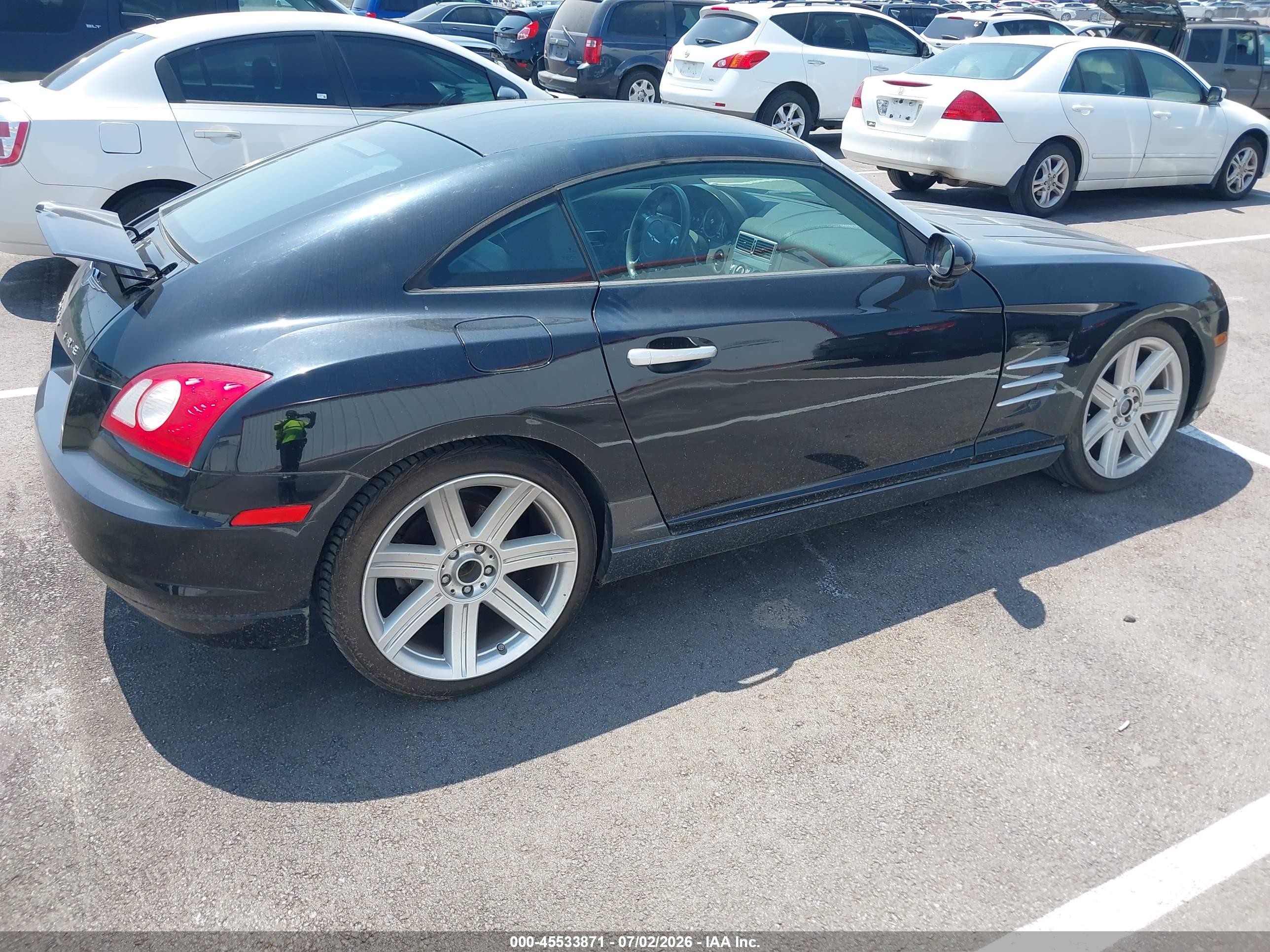 2004 Chrysler Crossfire   Black vin: 1C3AN69L24X024291