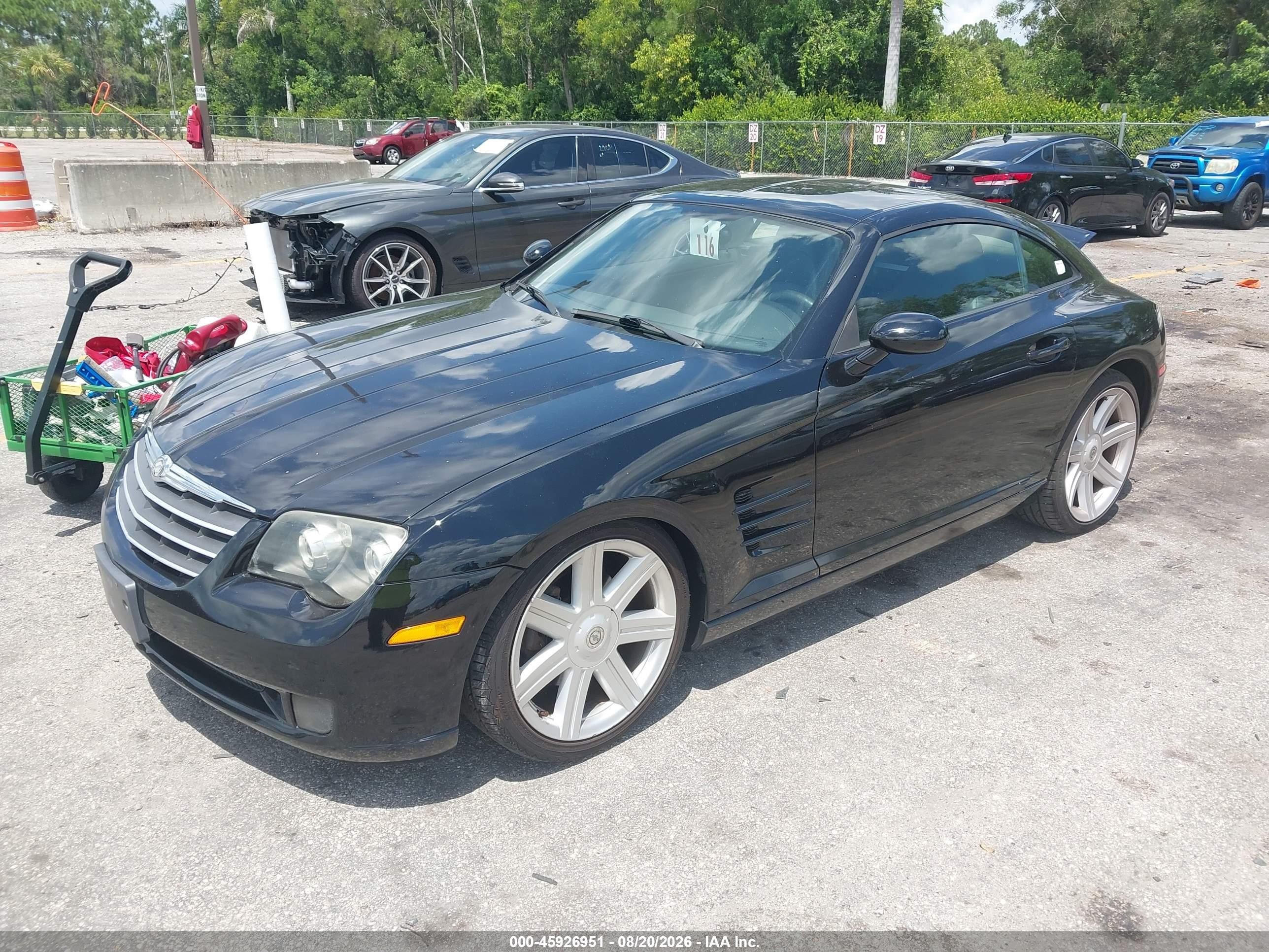 2005 Chrysler Crossfire Limited Black vin: 1C3AN69L35X033888