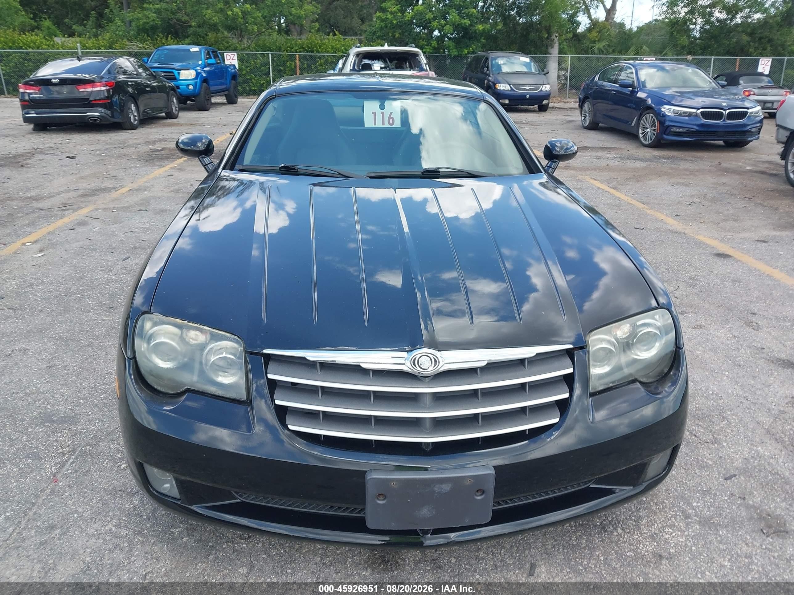 2005 Chrysler Crossfire Limited Black vin: 1C3AN69L35X033888