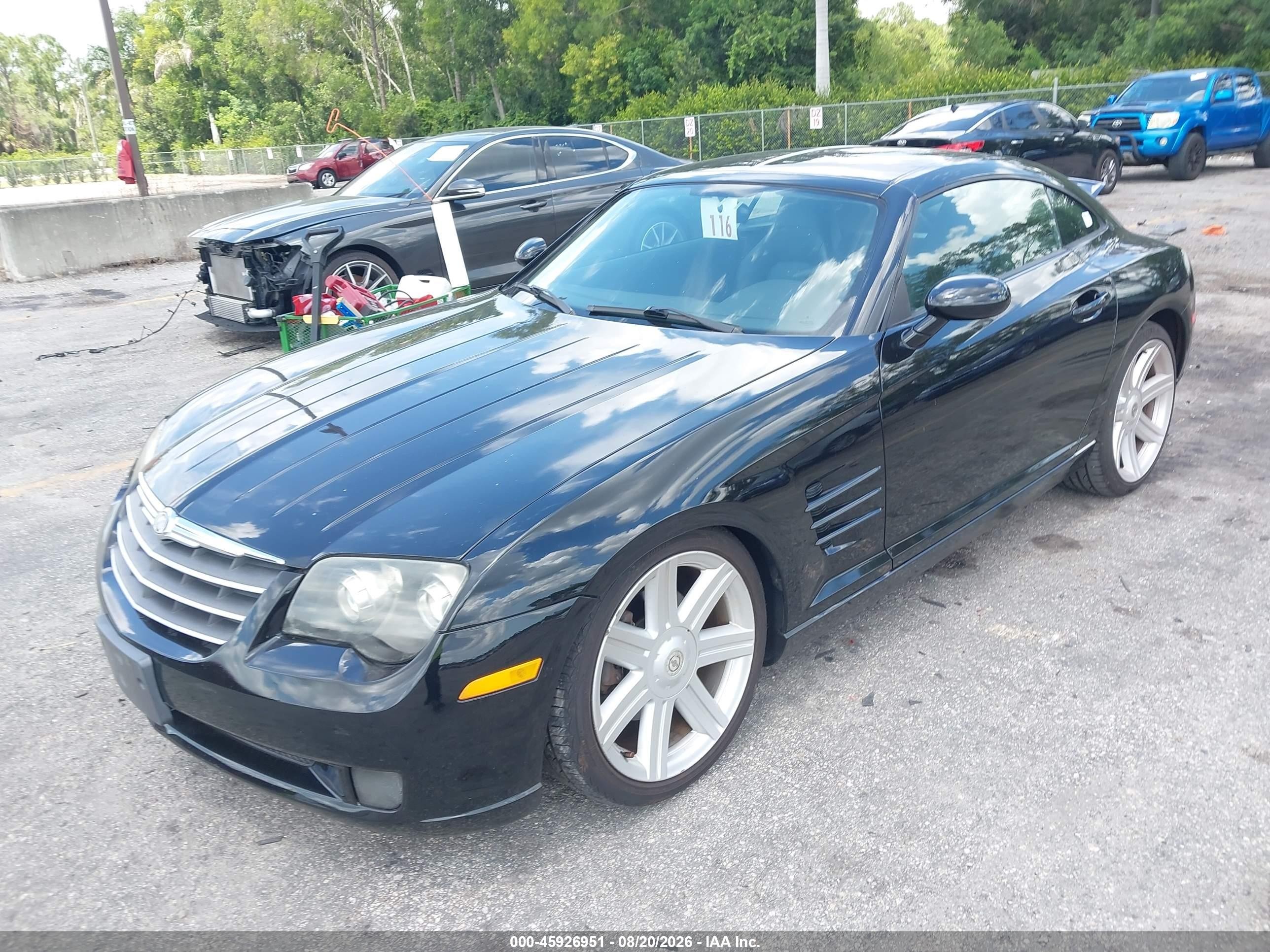2005 Chrysler Crossfire Limited Black vin: 1C3AN69L35X033888