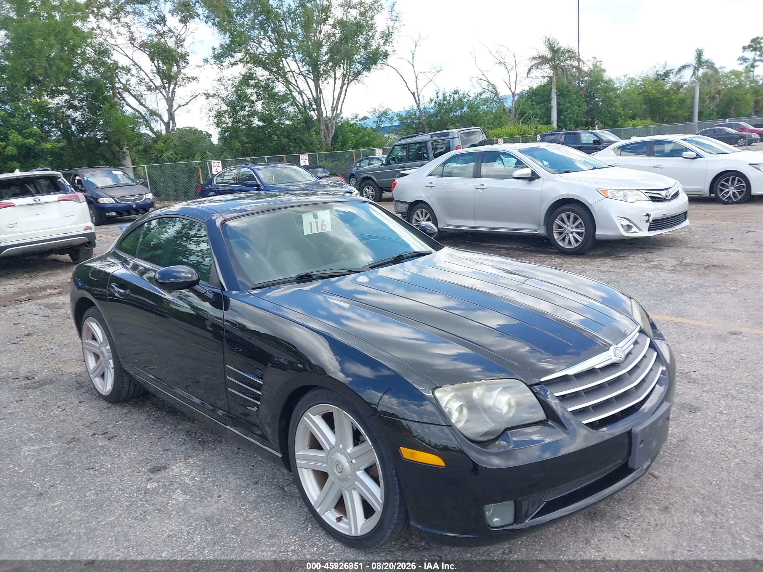 2005 Chrysler Crossfire Limited Black vin: 1C3AN69L35X033888