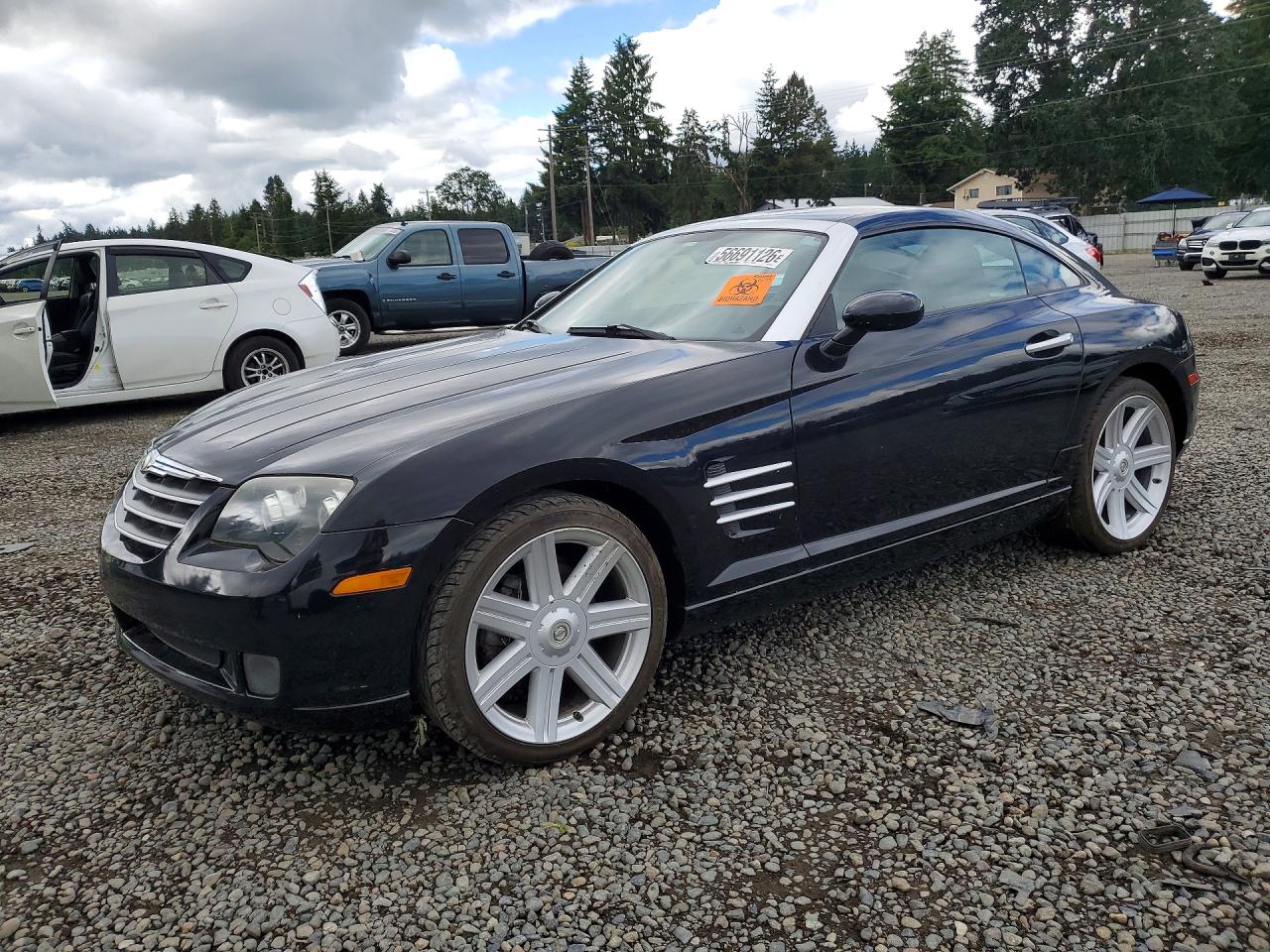 2005 Chrysler Crossfire Limited Black vin: 1C3AN69L45X025914