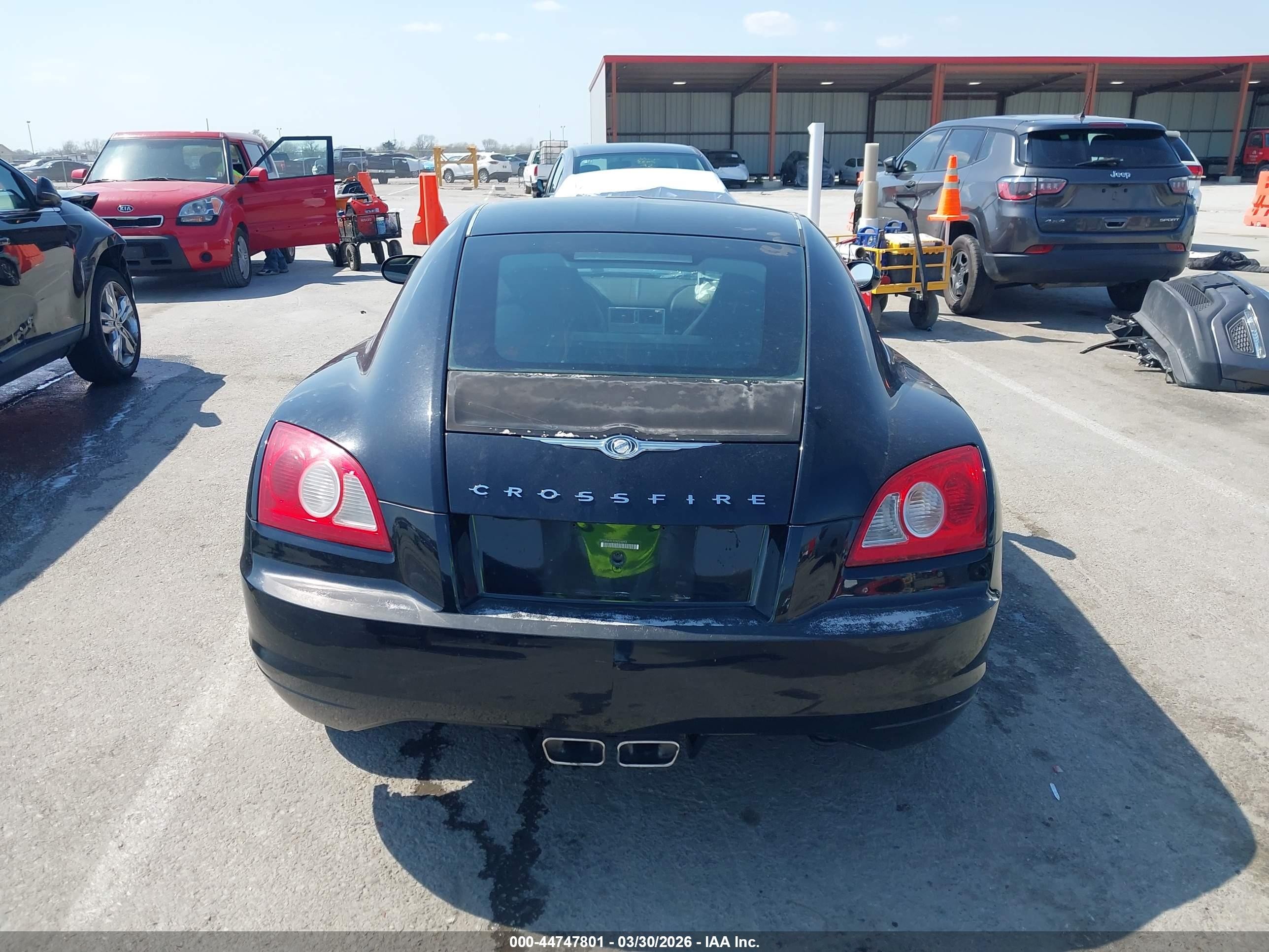2005 Chrysler Crossfire Limited Black vin: 1C3AN69L55X026893