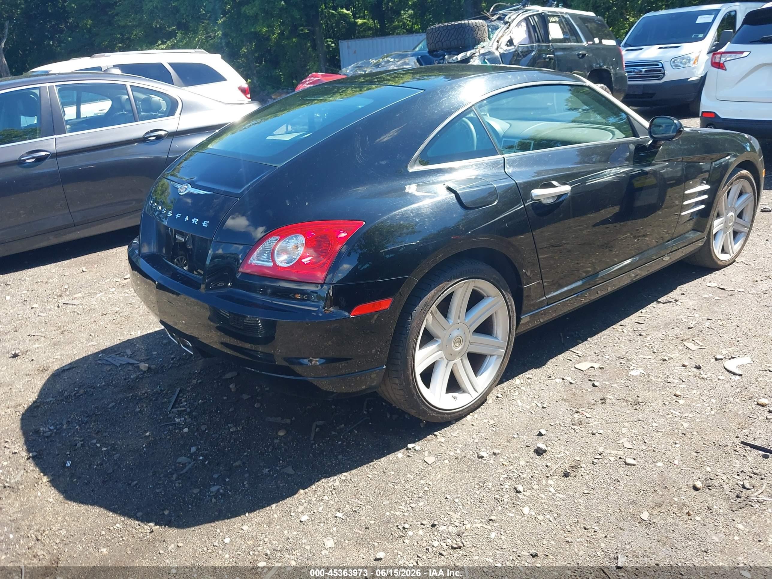 2005 Chrysler Crossfire Limited Black vin: 1C3AN69L65X034047