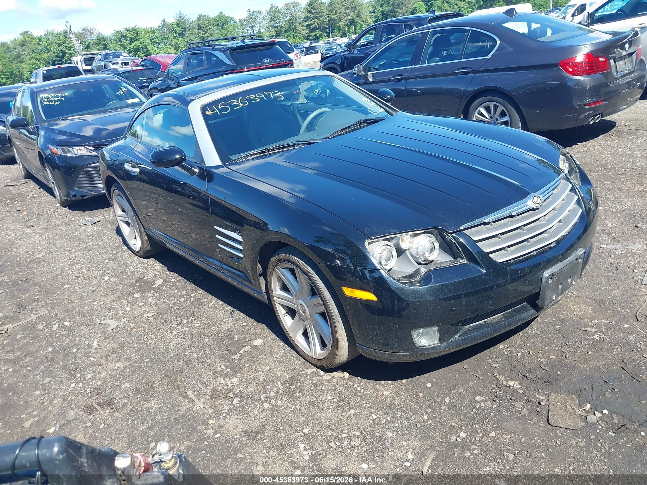 2005 Chrysler Crossfire Limited Black vin: 1C3AN69L65X034047