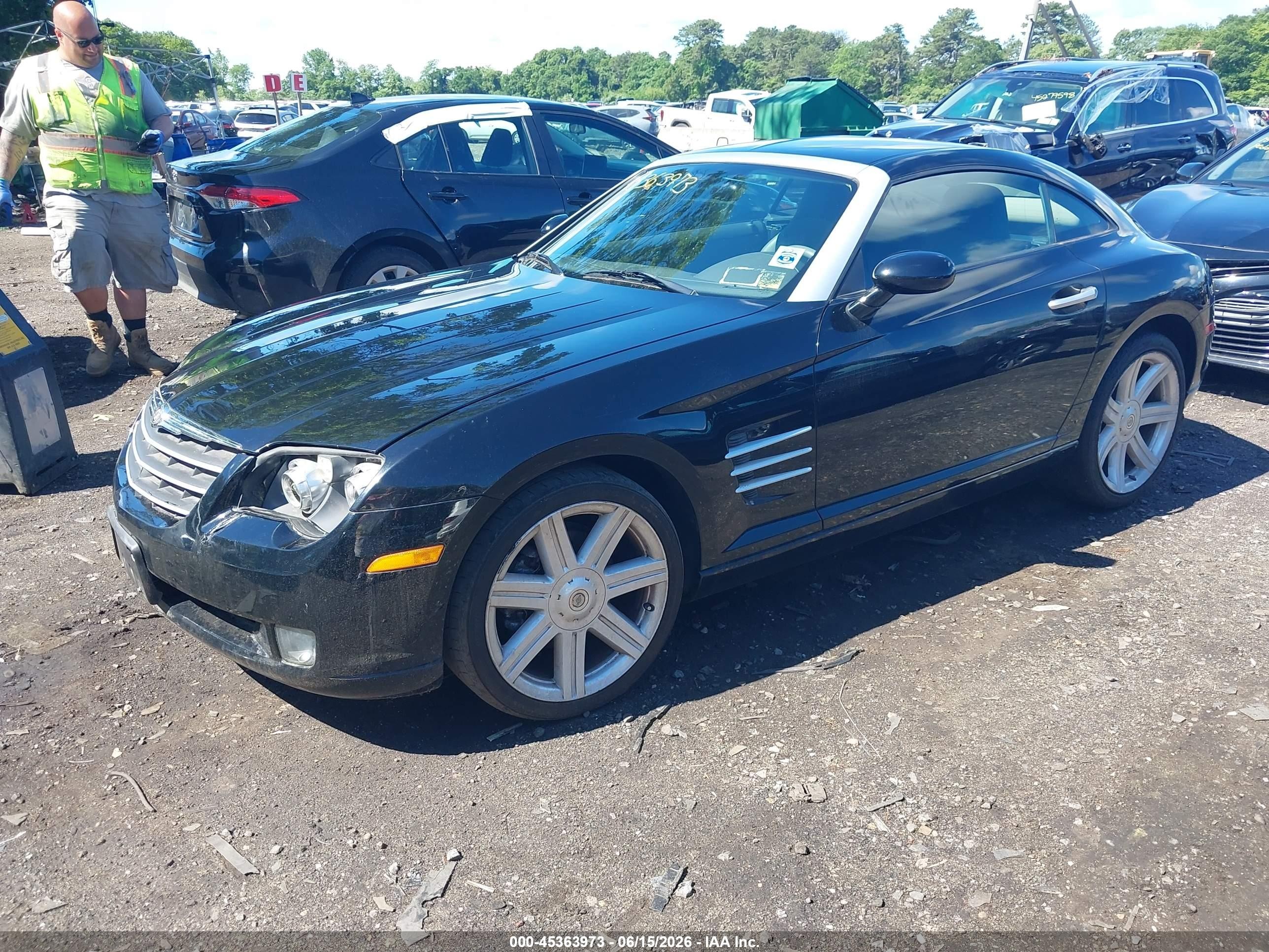 2005 Chrysler Crossfire Limited Black vin: 1C3AN69L65X034047