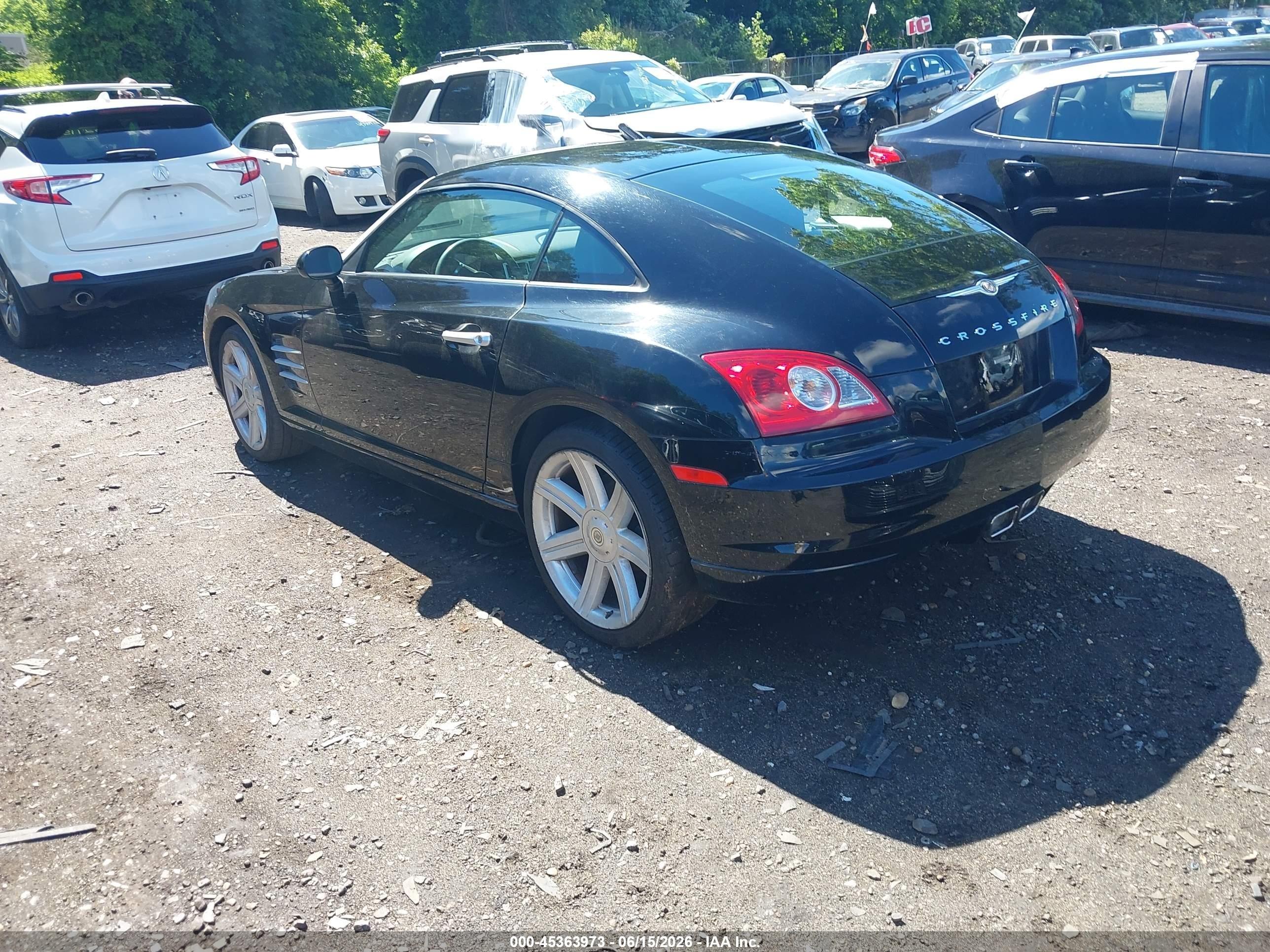 2005 Chrysler Crossfire Limited Black vin: 1C3AN69L65X034047