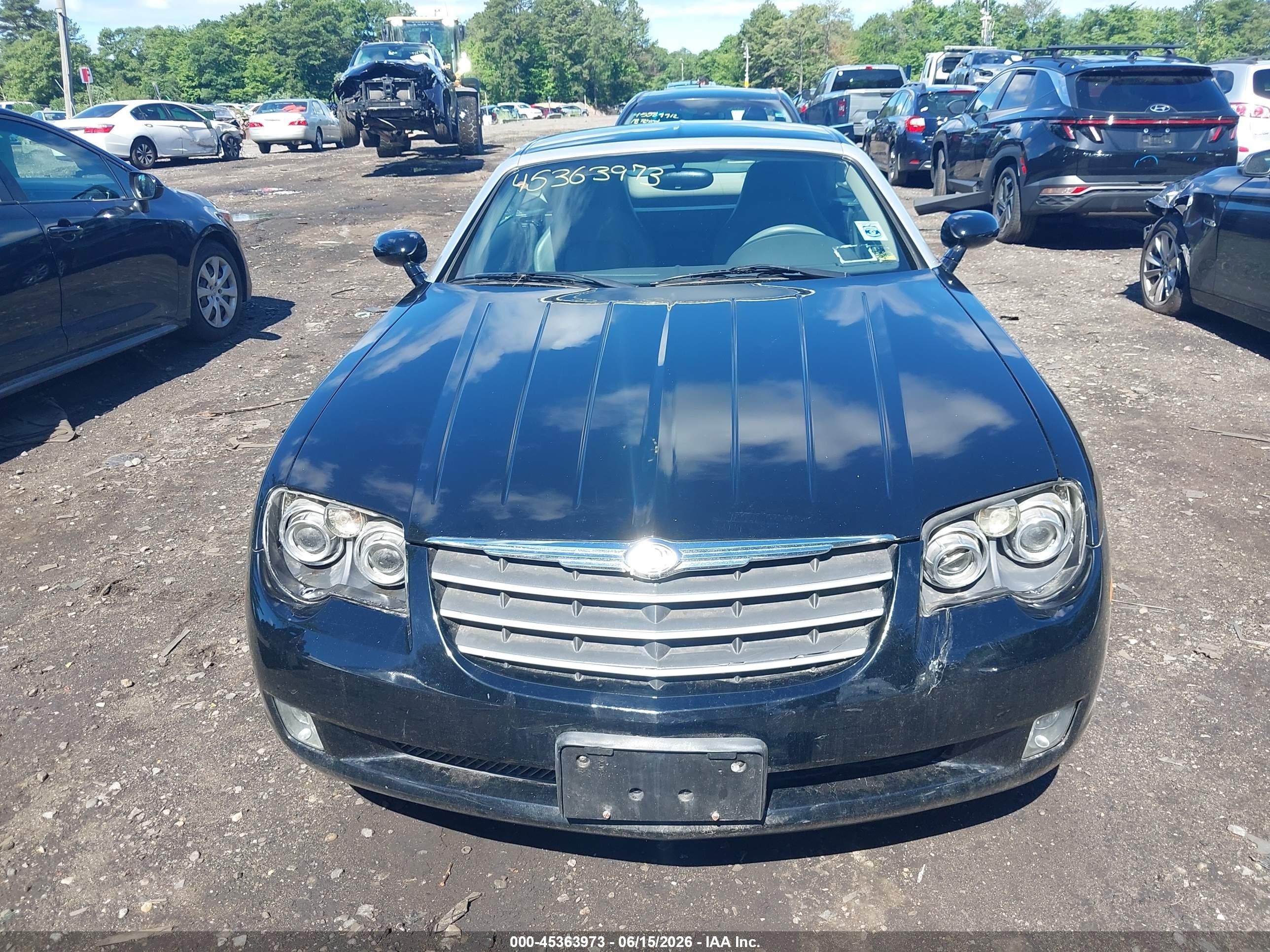 2005 Chrysler Crossfire Limited Black vin: 1C3AN69L65X034047