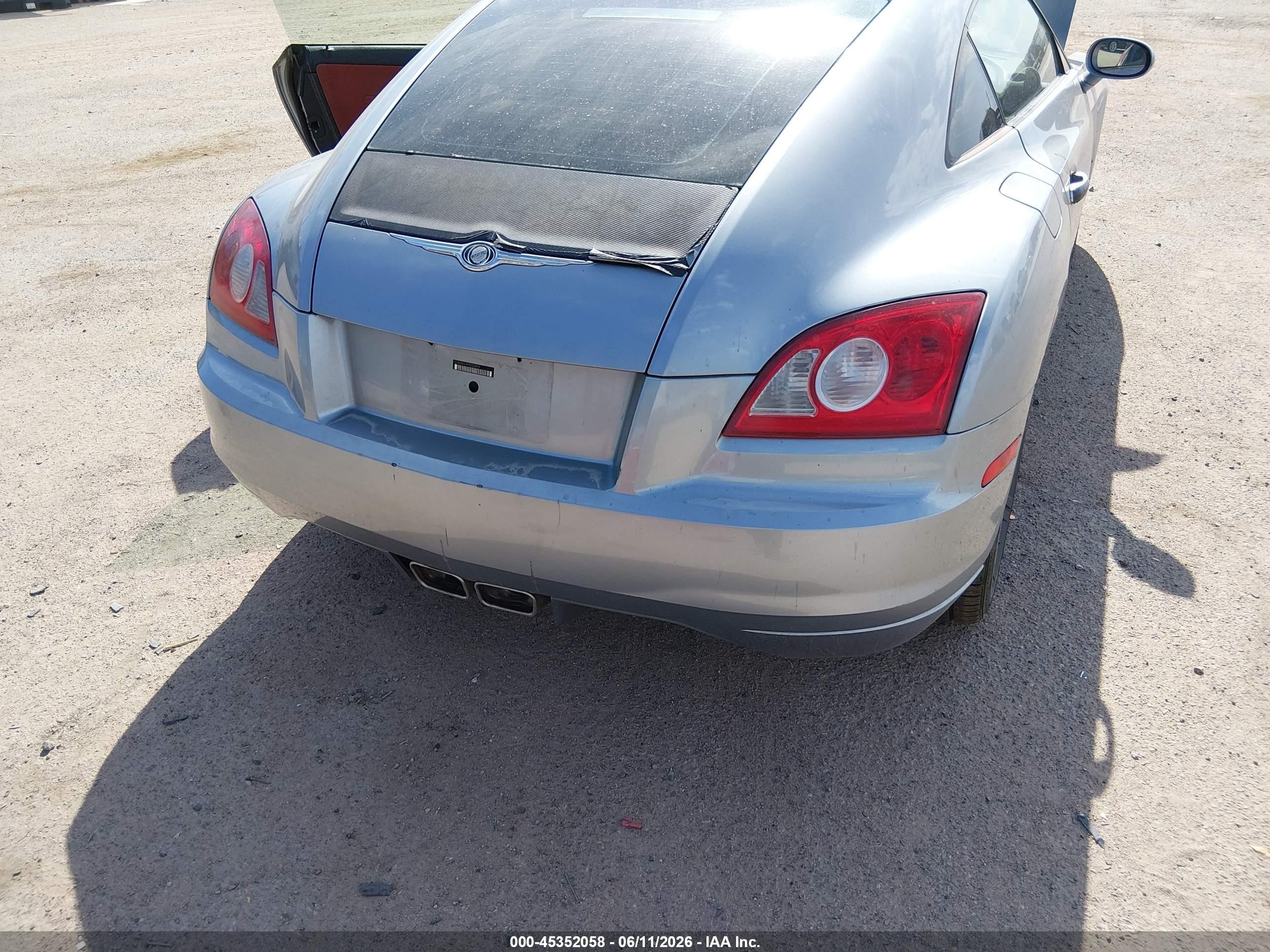2004 Chrysler Crossfire   Silver vin: 1C3AN69L94X022893