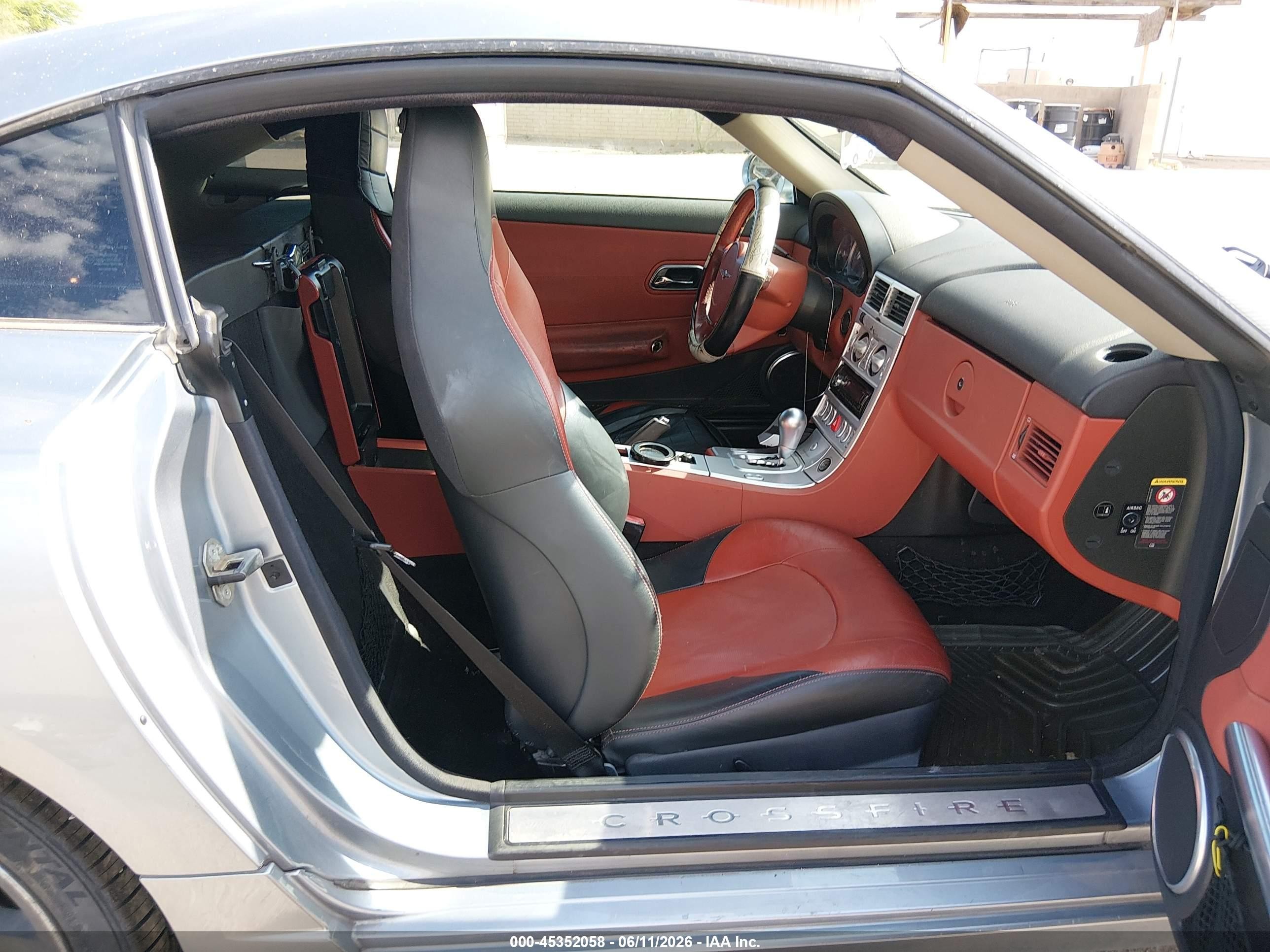 2004 Chrysler Crossfire   Silver vin: 1C3AN69L94X022893
