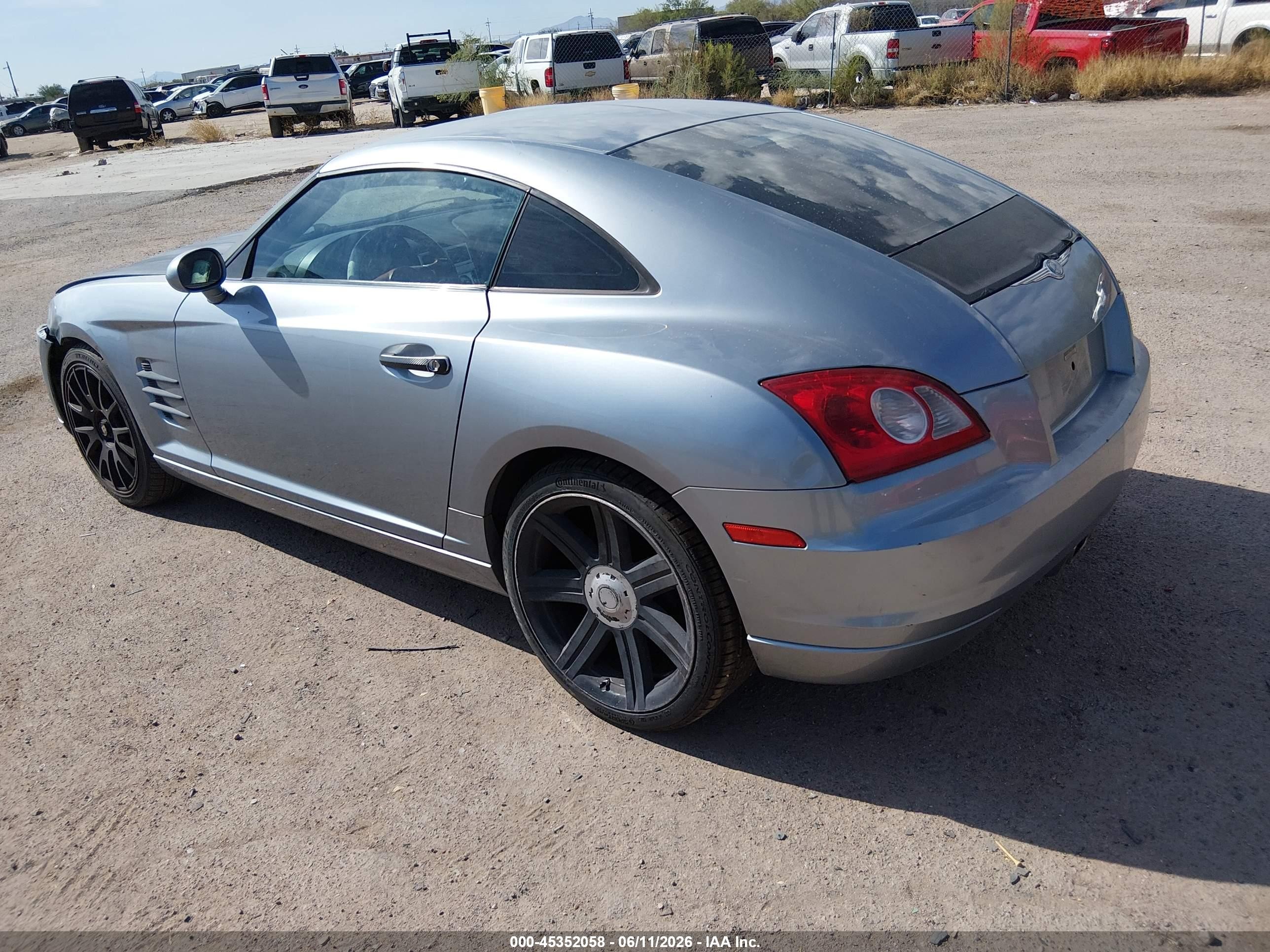 2004 Chrysler Crossfire   Silver vin: 1C3AN69L94X022893