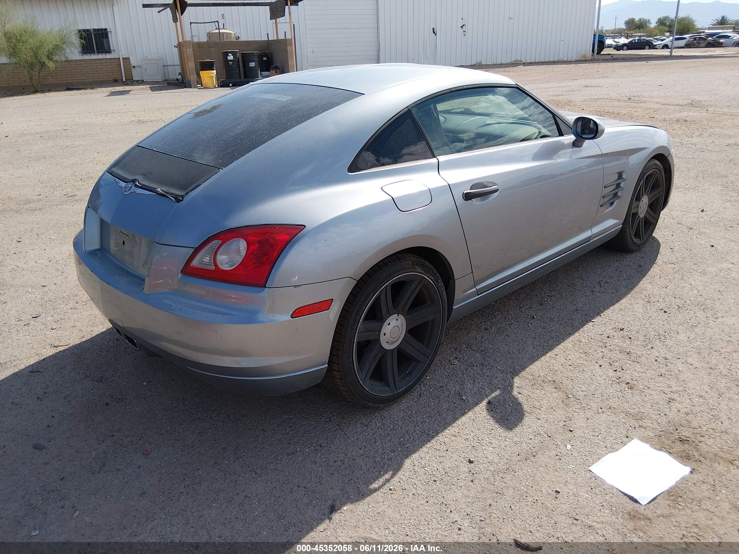 2004 Chrysler Crossfire   Silver vin: 1C3AN69L94X022893