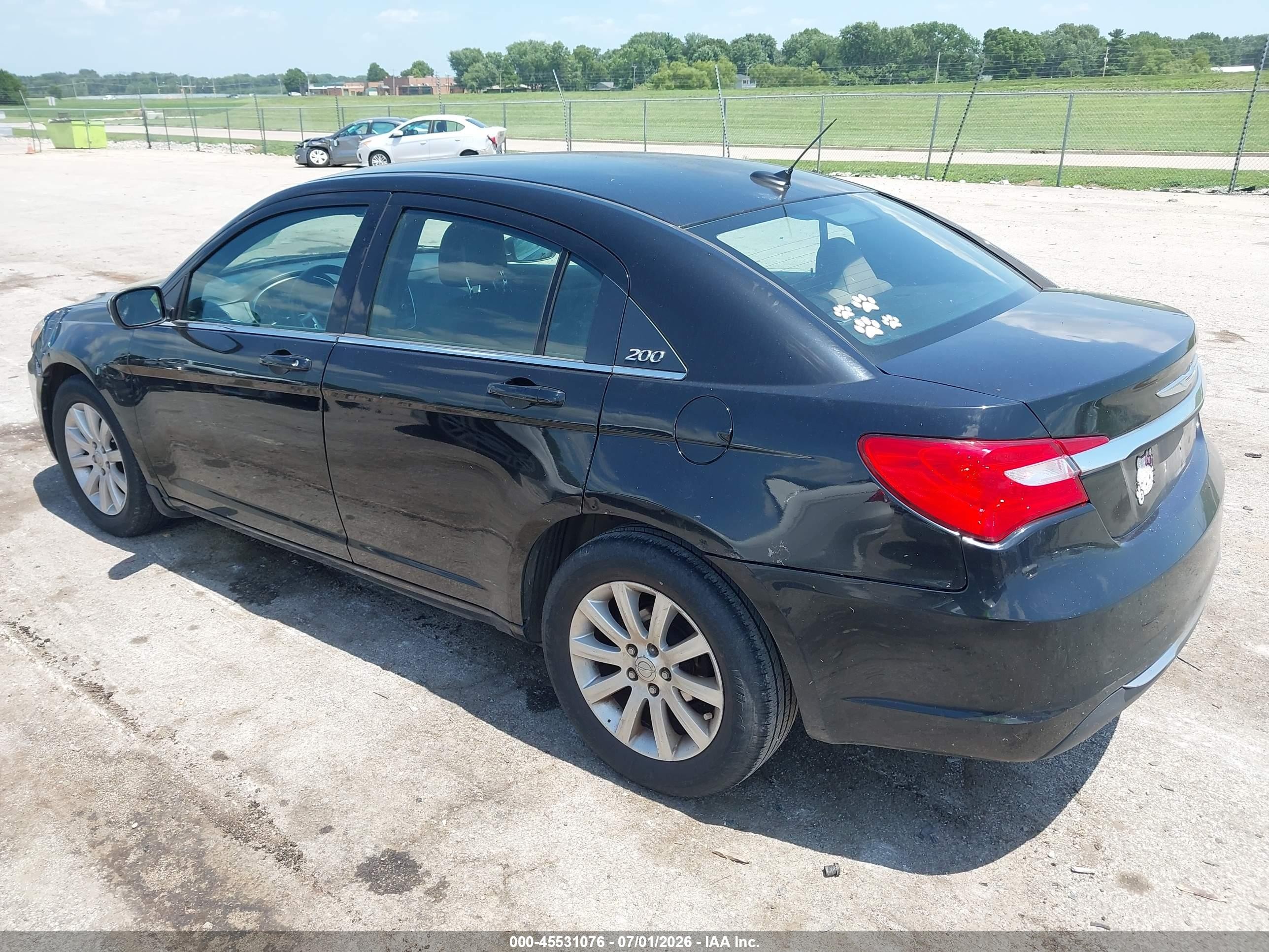 2011 Chrysler 200 Touring Черный vin: 1C3BC1FB0BN576258