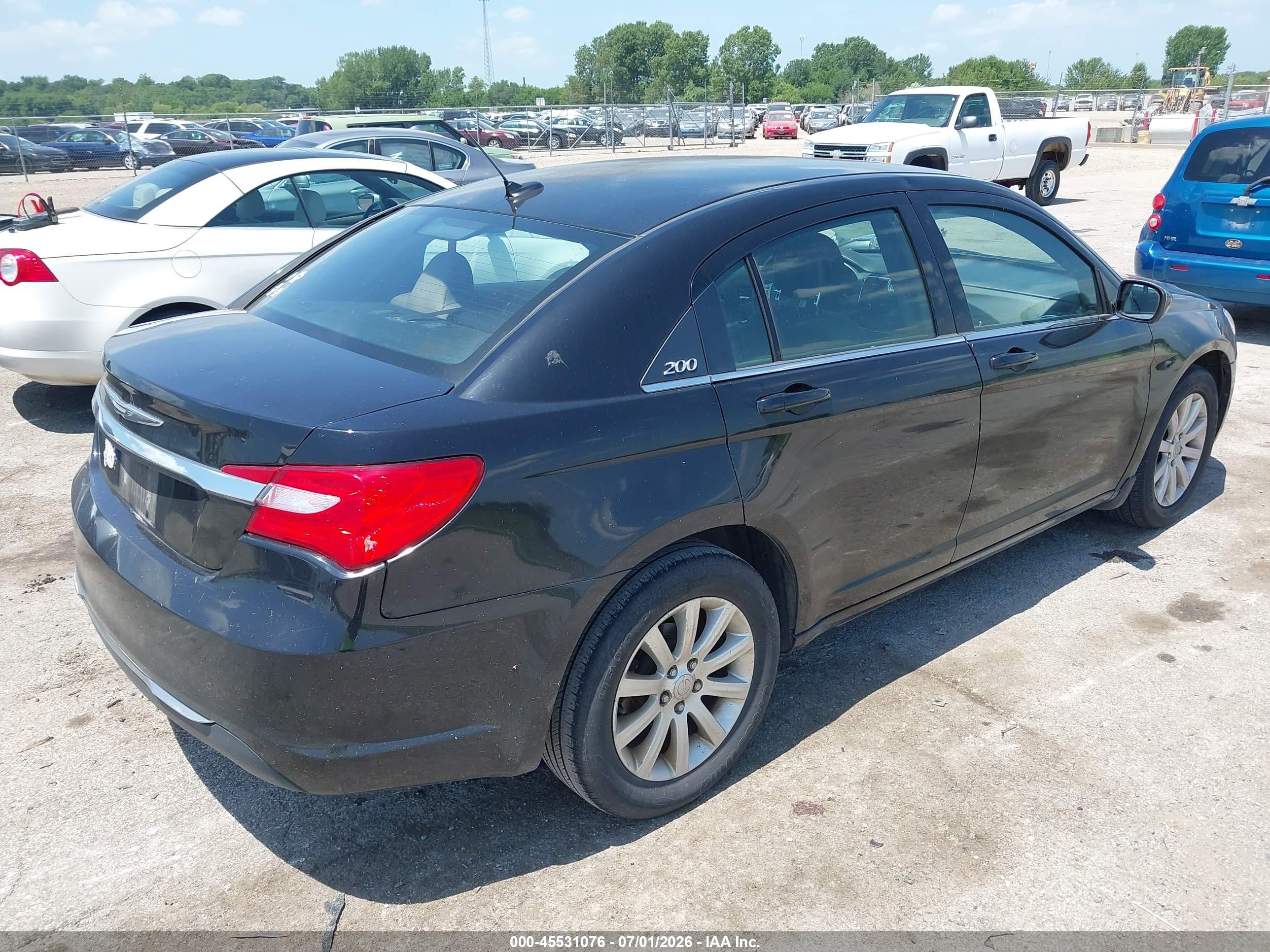 2011 Chrysler 200 Touring Черный vin: 1C3BC1FB0BN576258